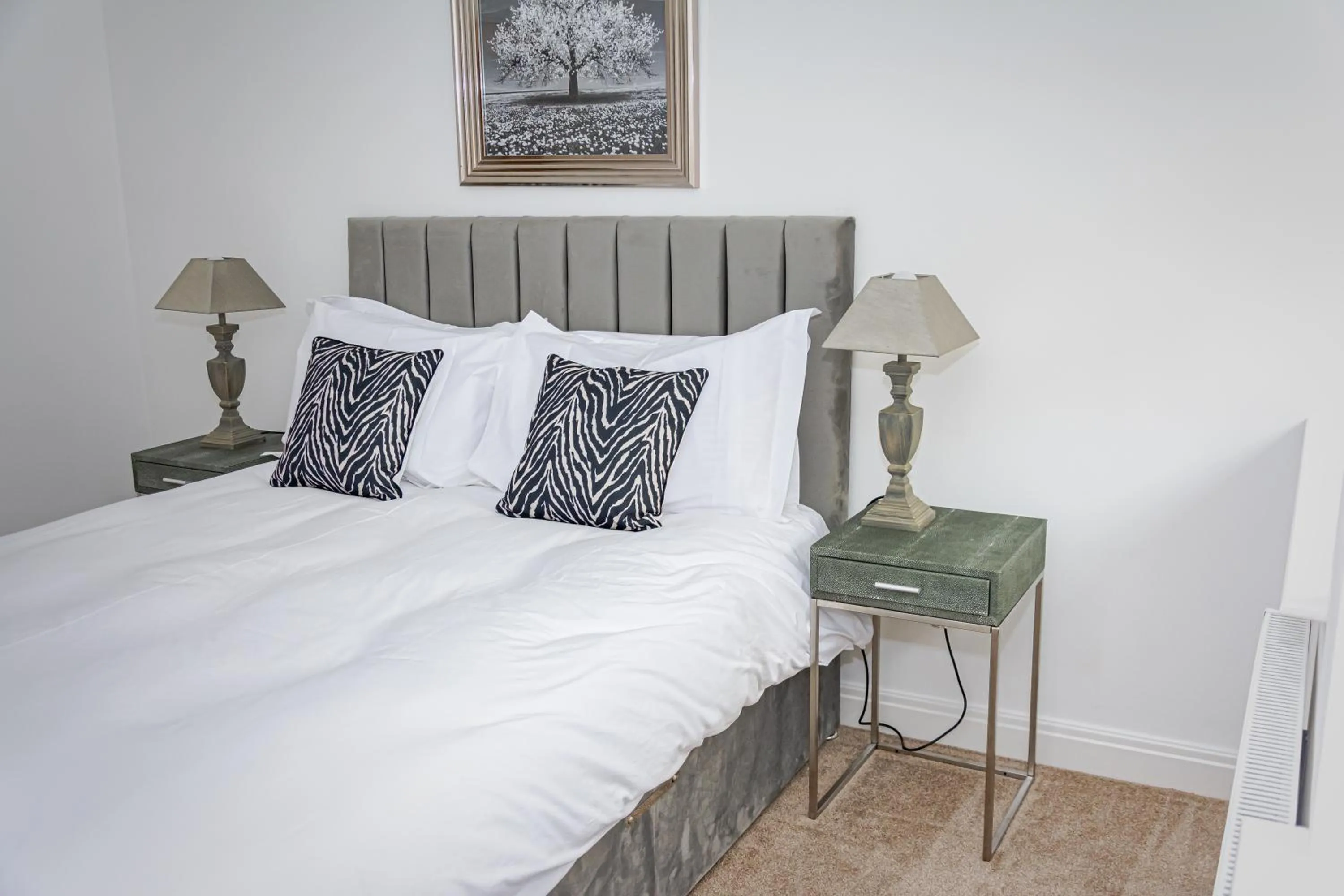 Bedroom, Bed in Mode Apartments Winter Gardens Blackpool