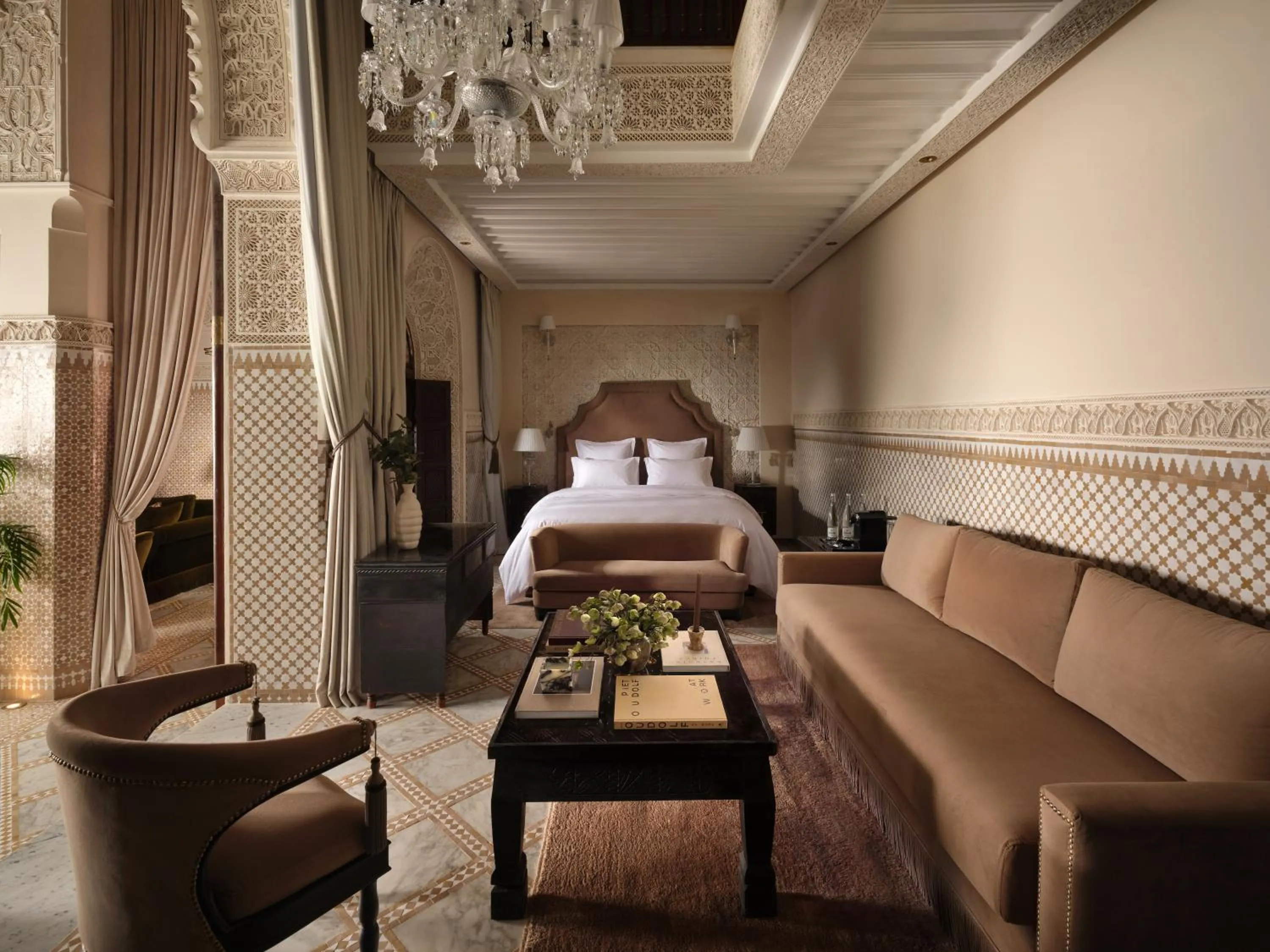 Bed in Palais De Fès Suites & Spa