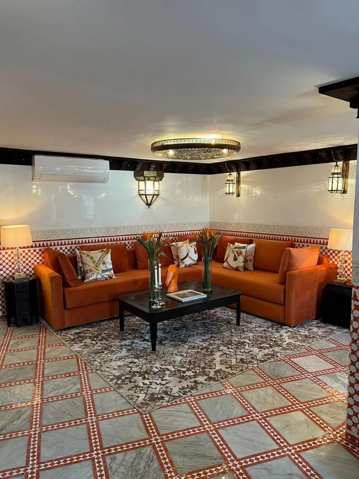 Living room in Palais De Fès Suites & Spa