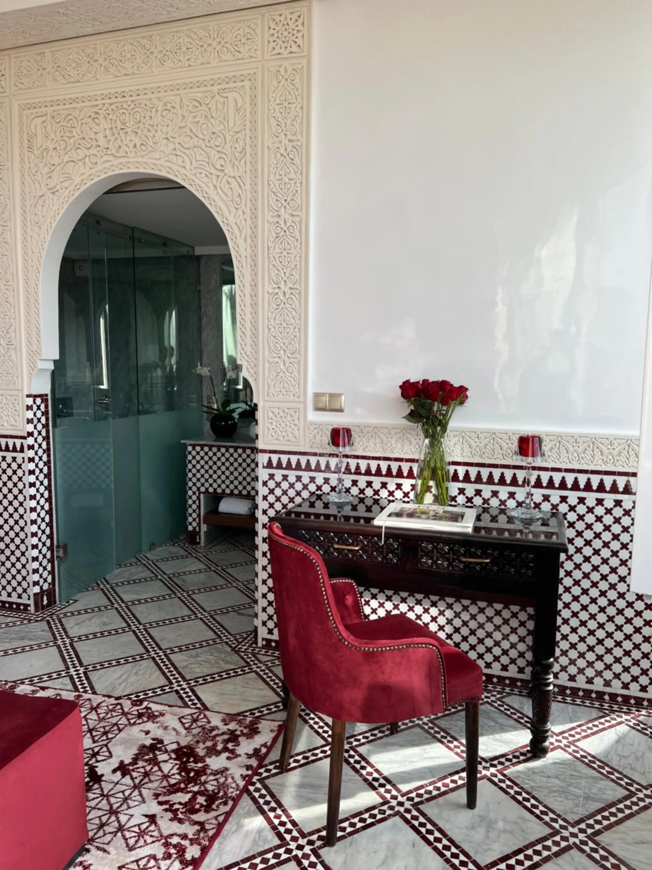 Seating area in Palais De Fès Suites & Spa