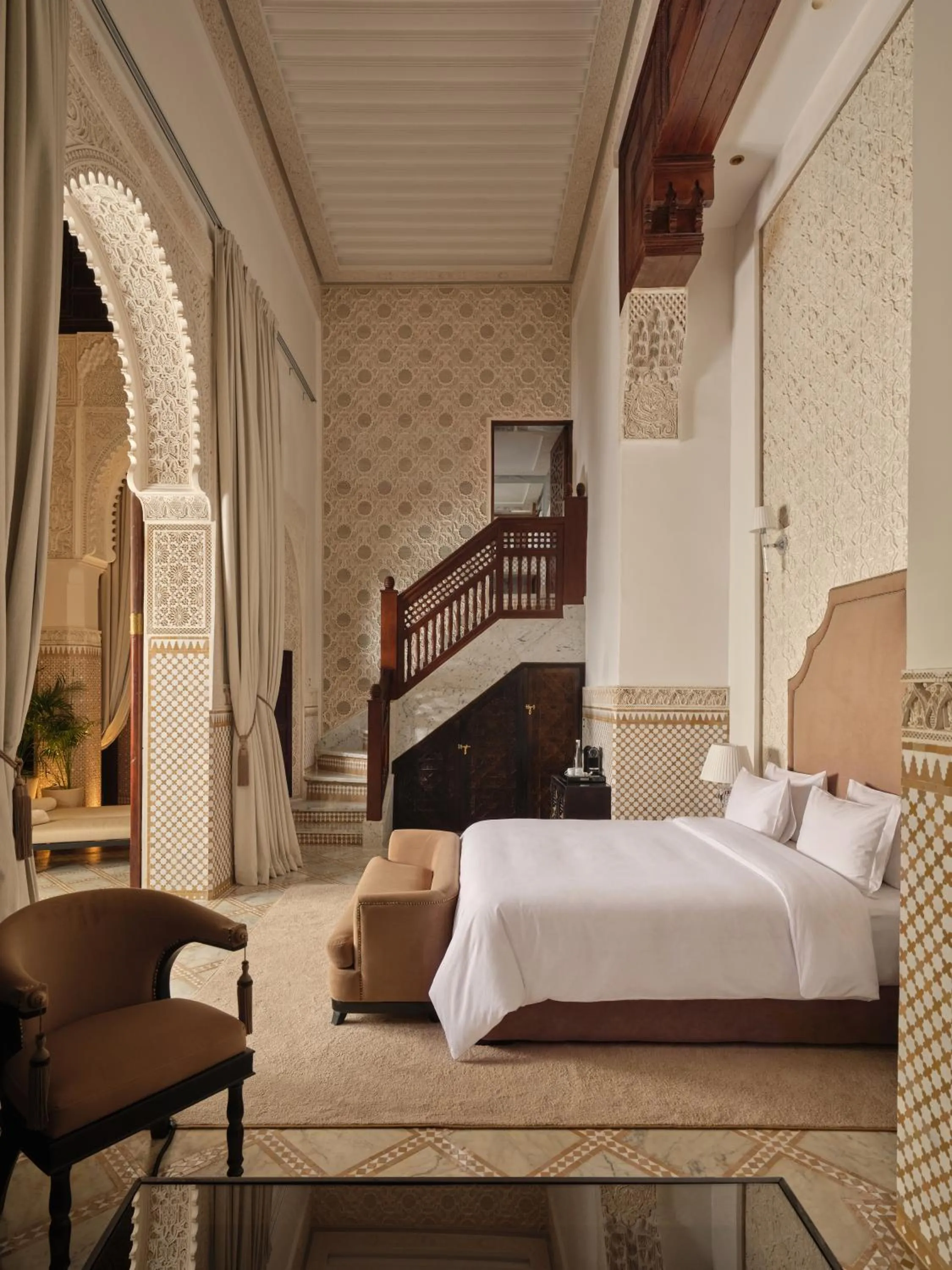 Bed in Palais De Fès Suites & Spa