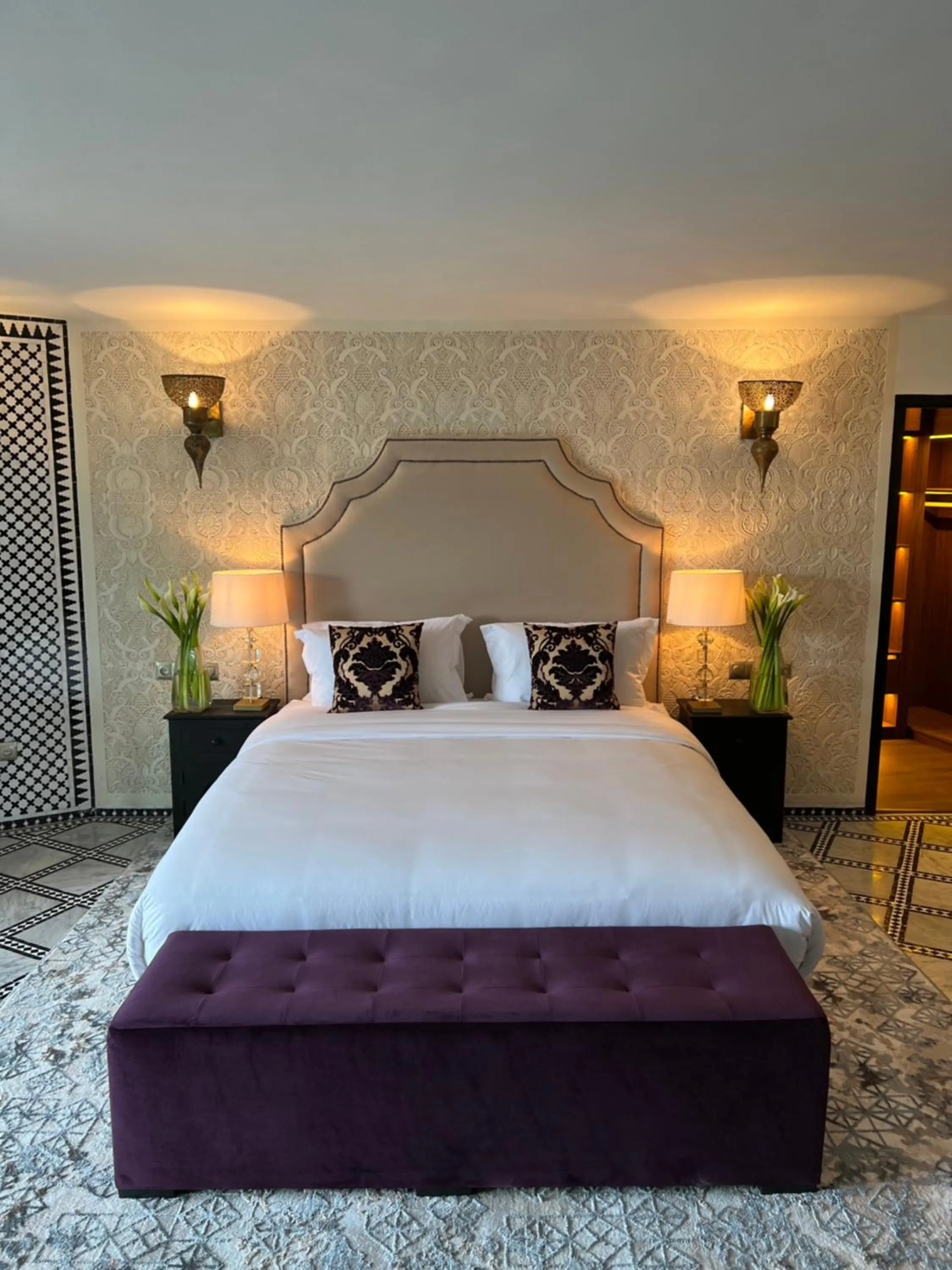 Bed in Palais De Fès Suites & Spa