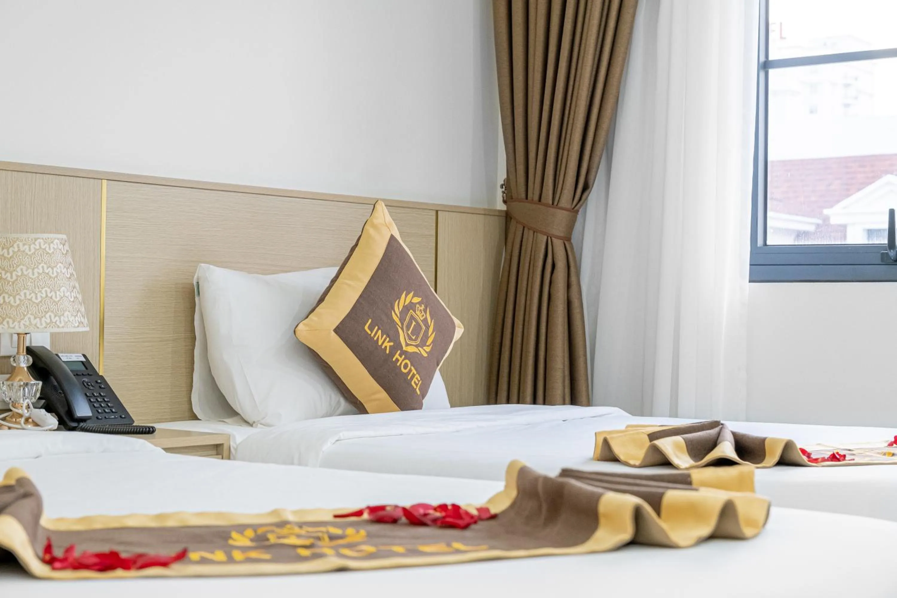 Bed in LINK HOTEL Ha Long