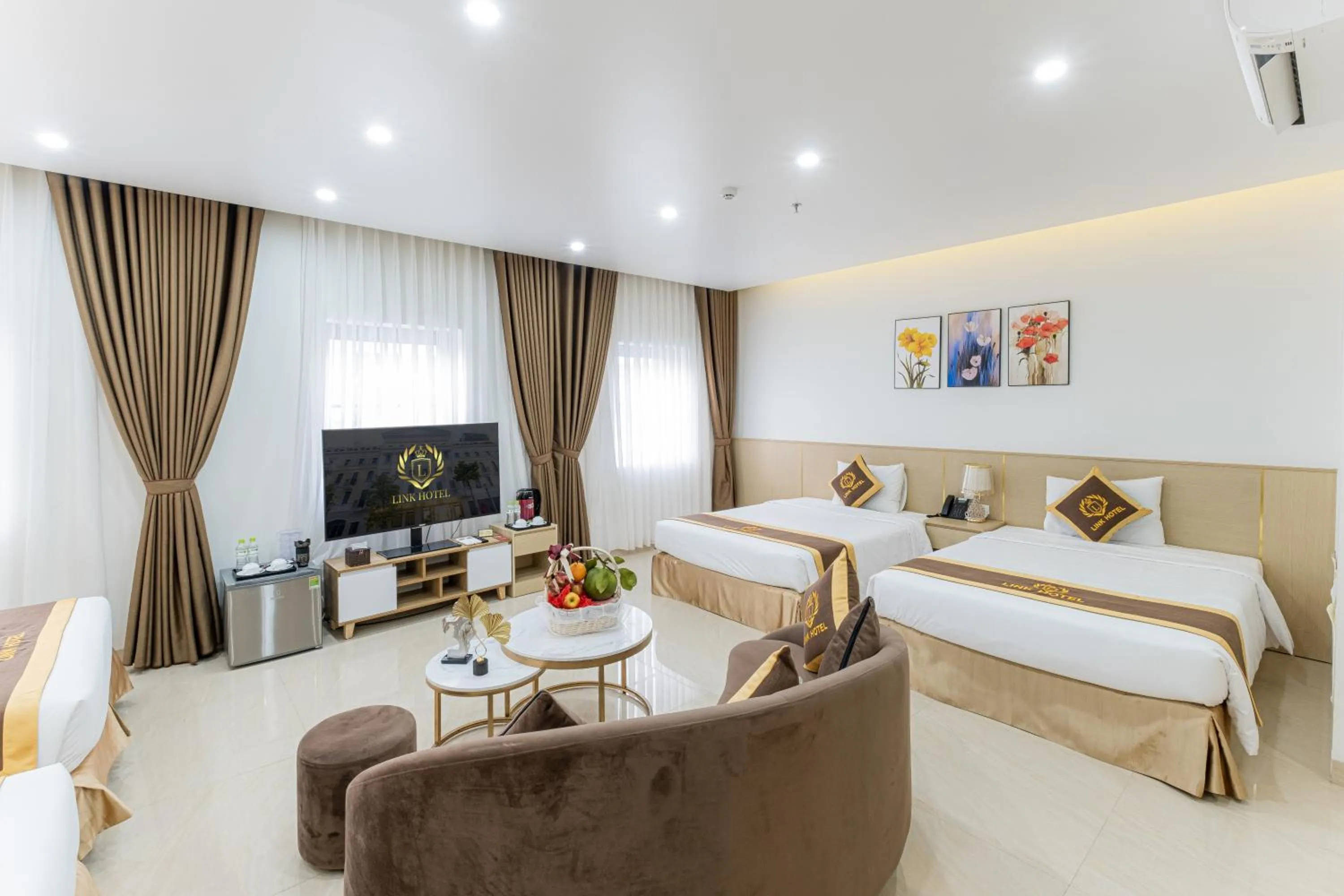 Bed in LINK HOTEL Ha Long