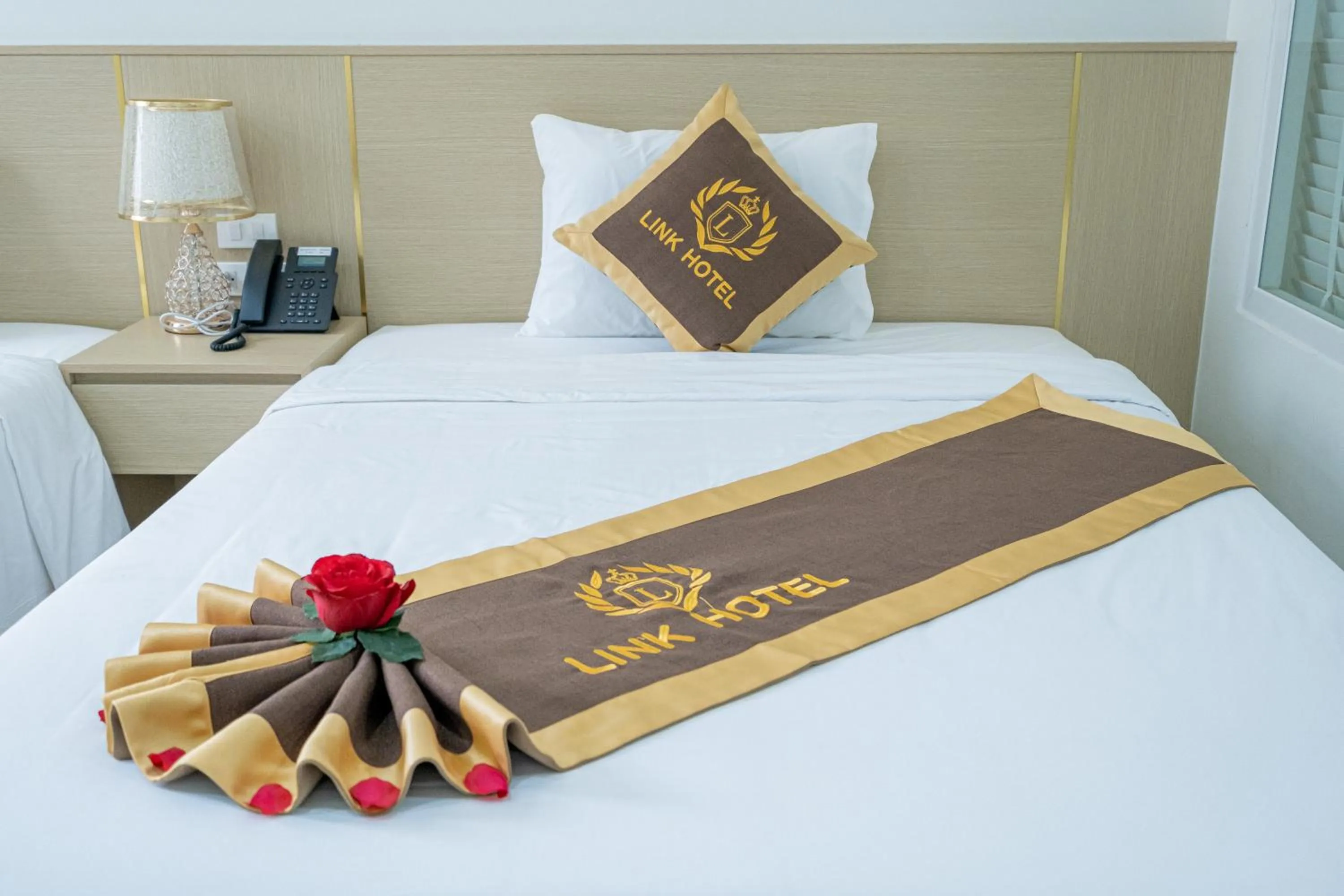 Bed in LINK HOTEL Ha Long