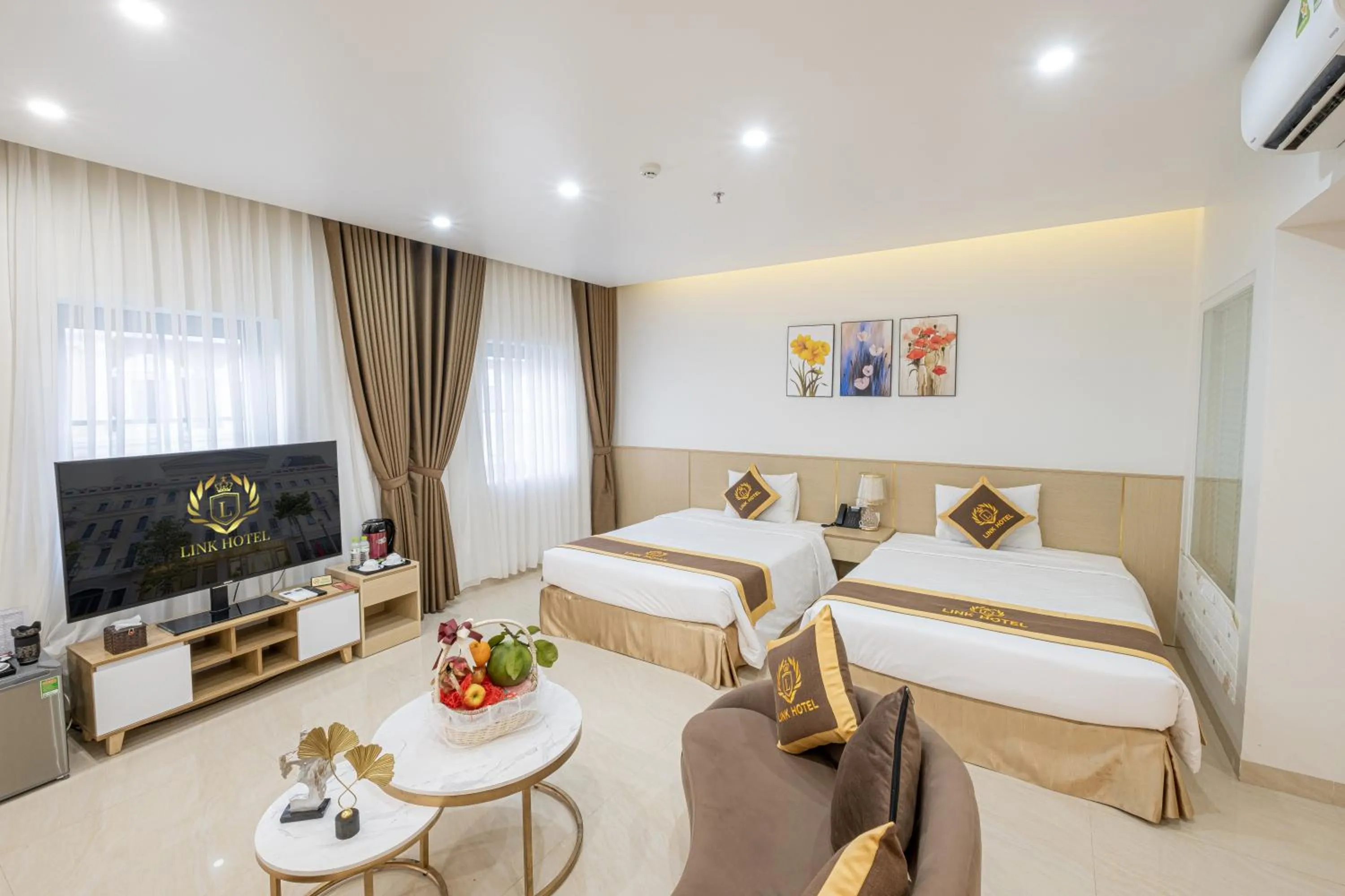 Bed in LINK HOTEL Ha Long