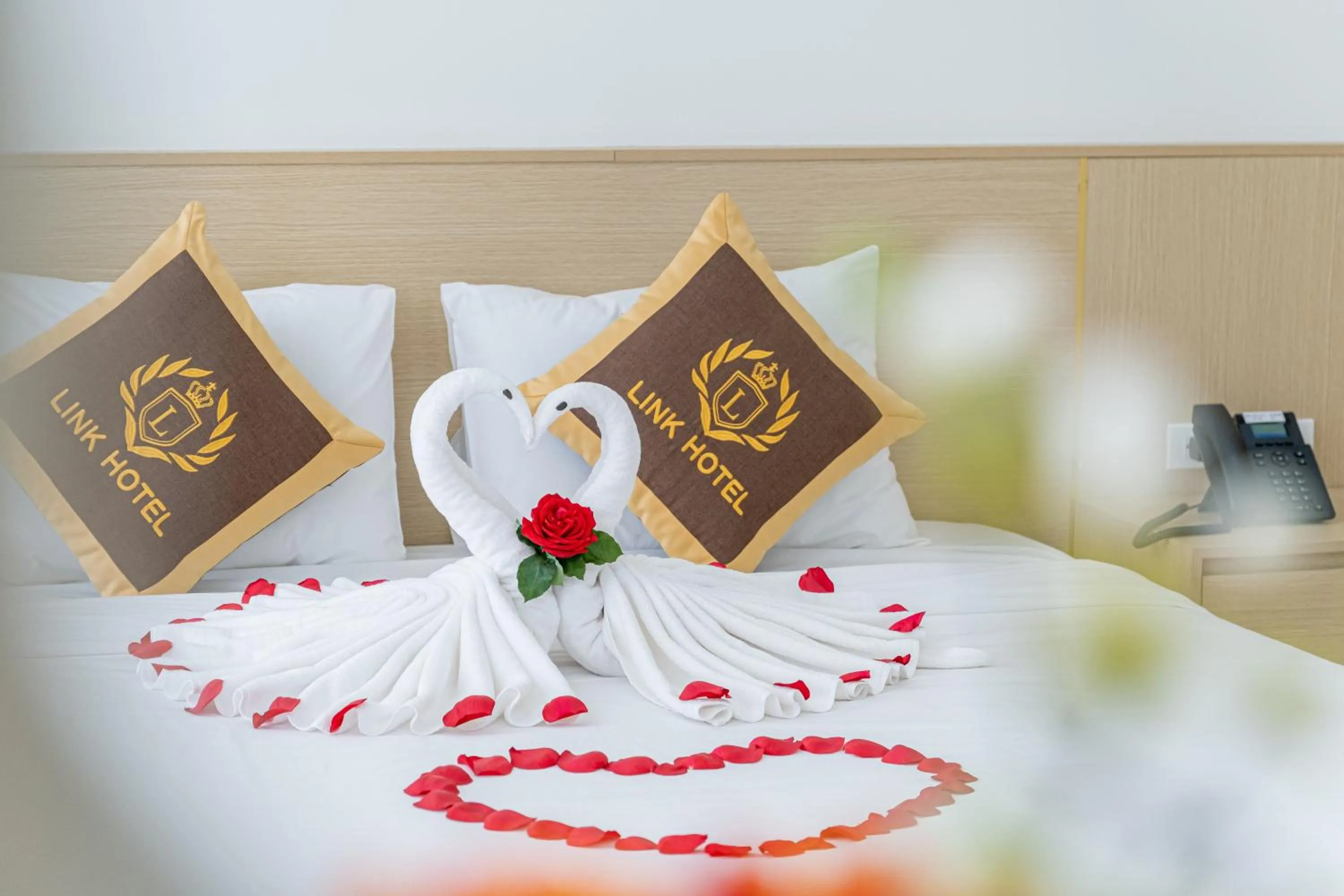 Bed in LINK HOTEL Ha Long