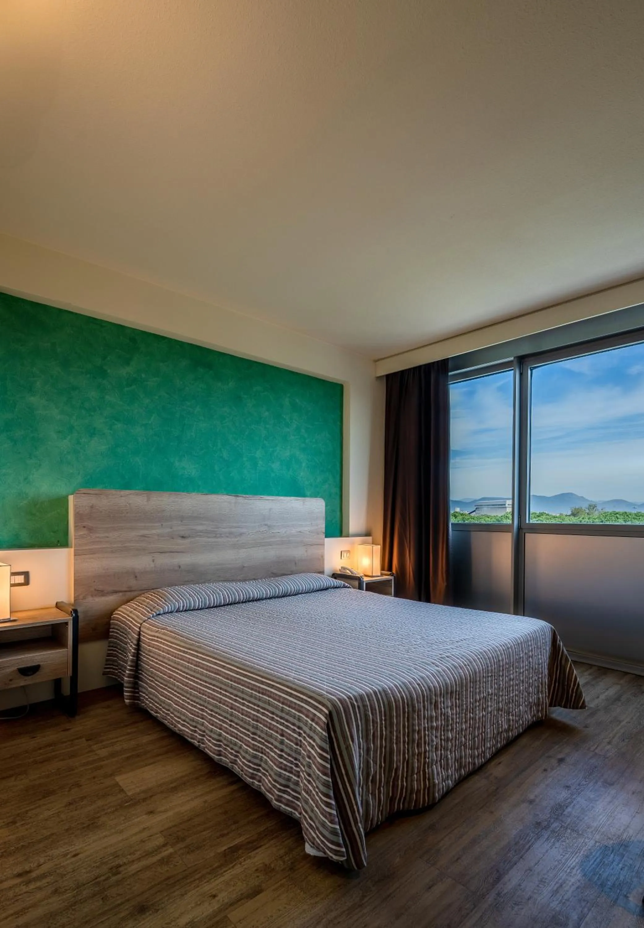 Bed in Hotel Galilei