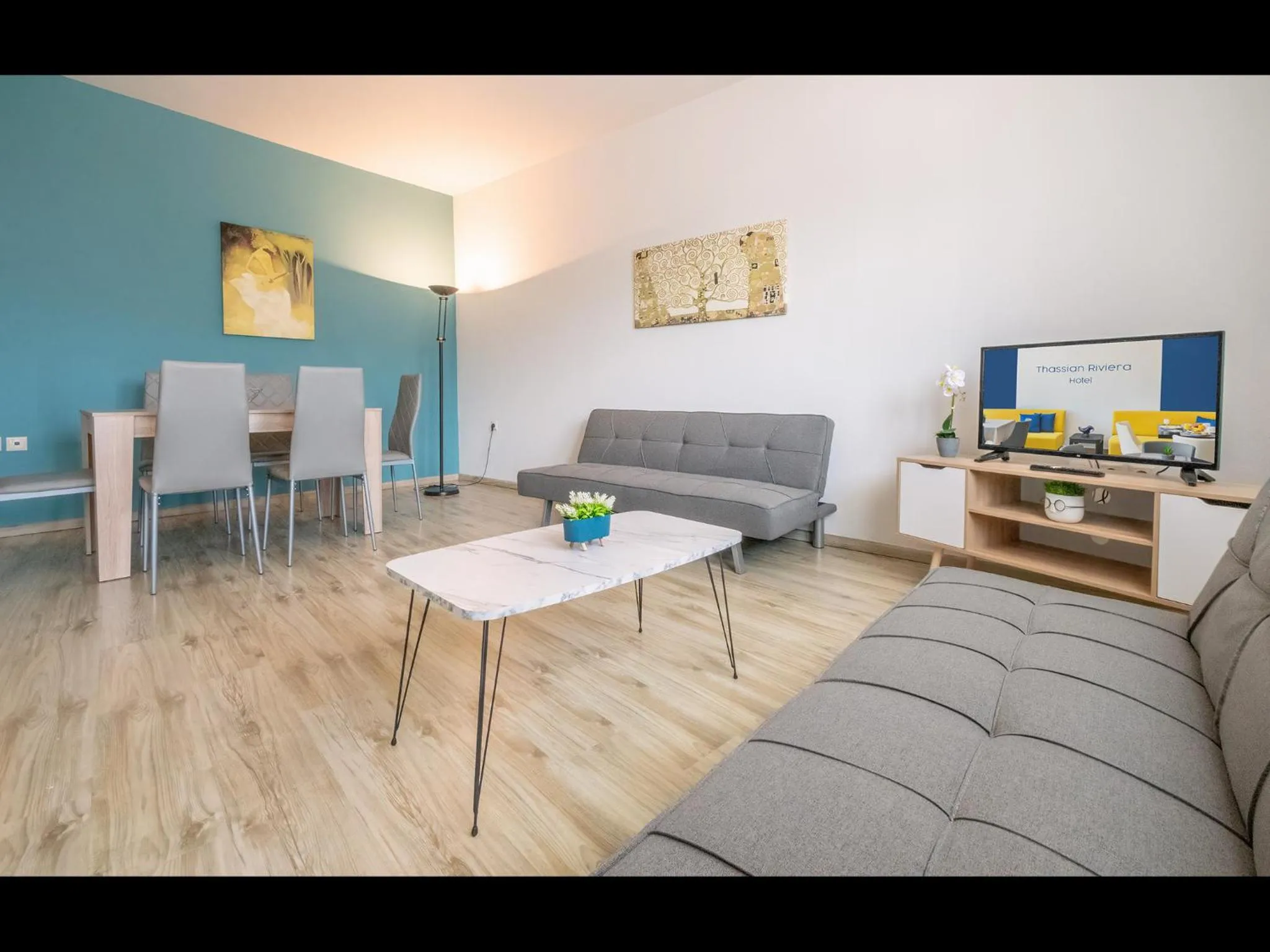 Living room in Thassian Riviera Hotel