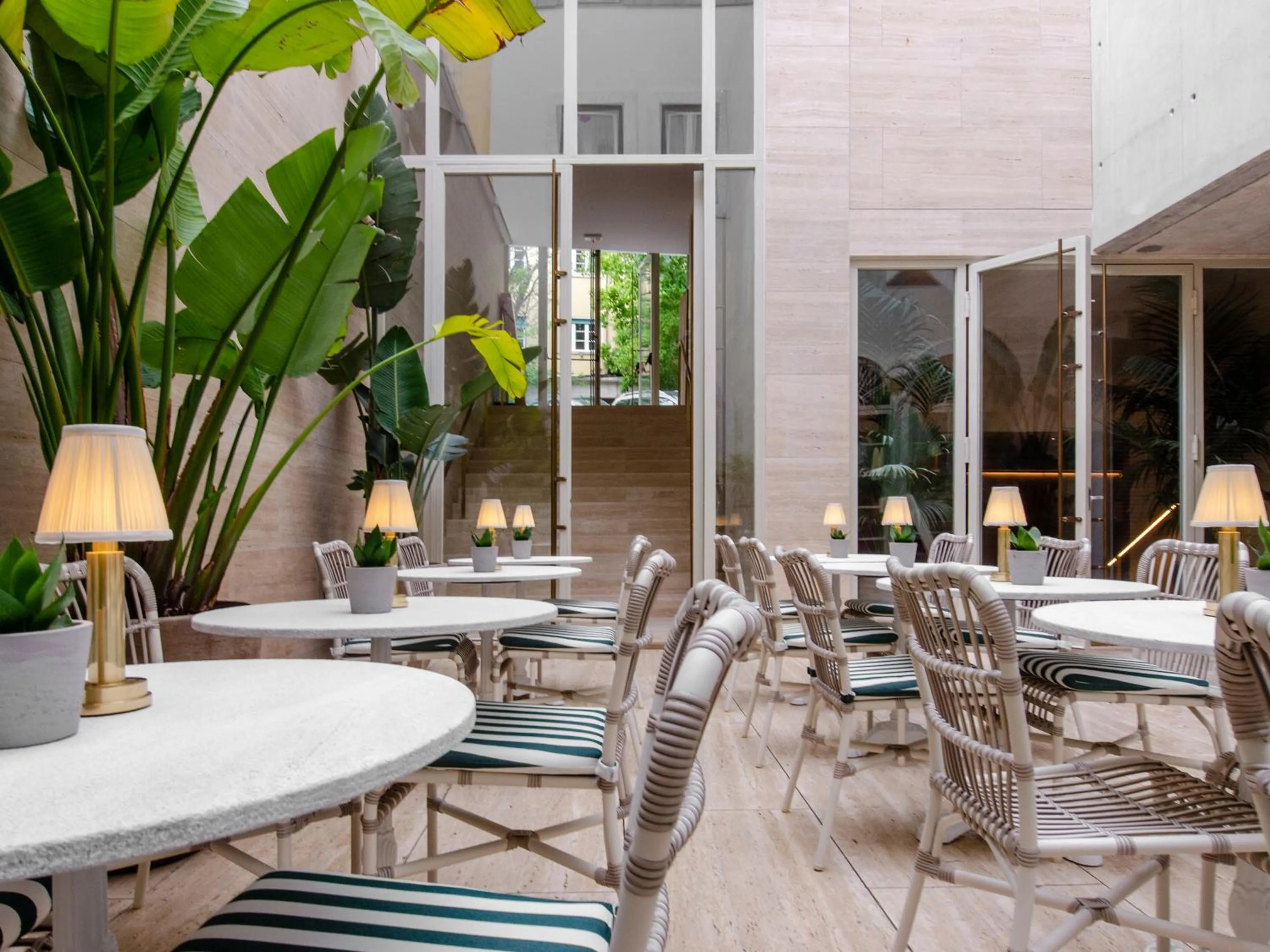 Patio in Browns Avenue Hotel