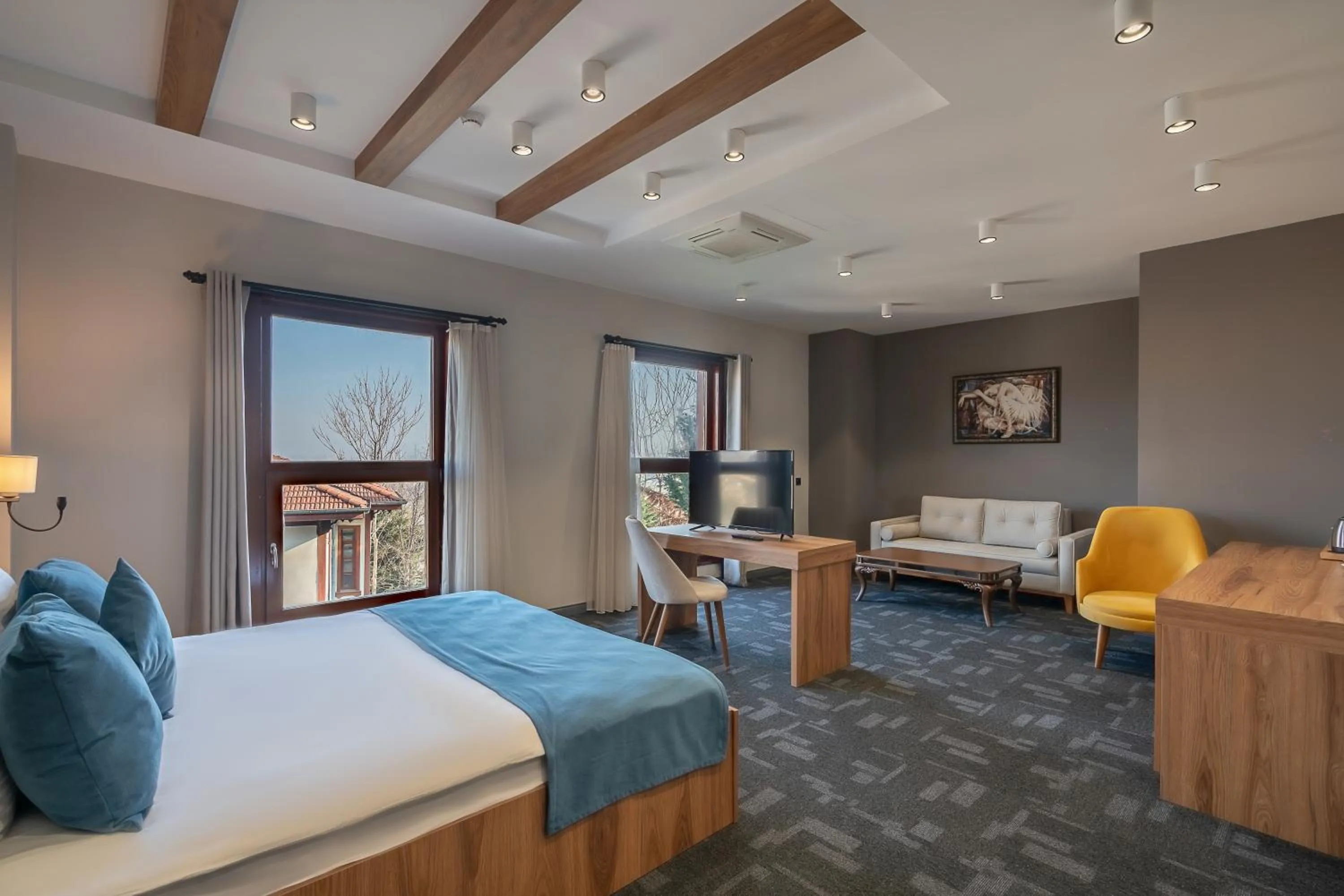 Photo of the whole room, Bed in ERTA SOYAK THERMAL OTEL