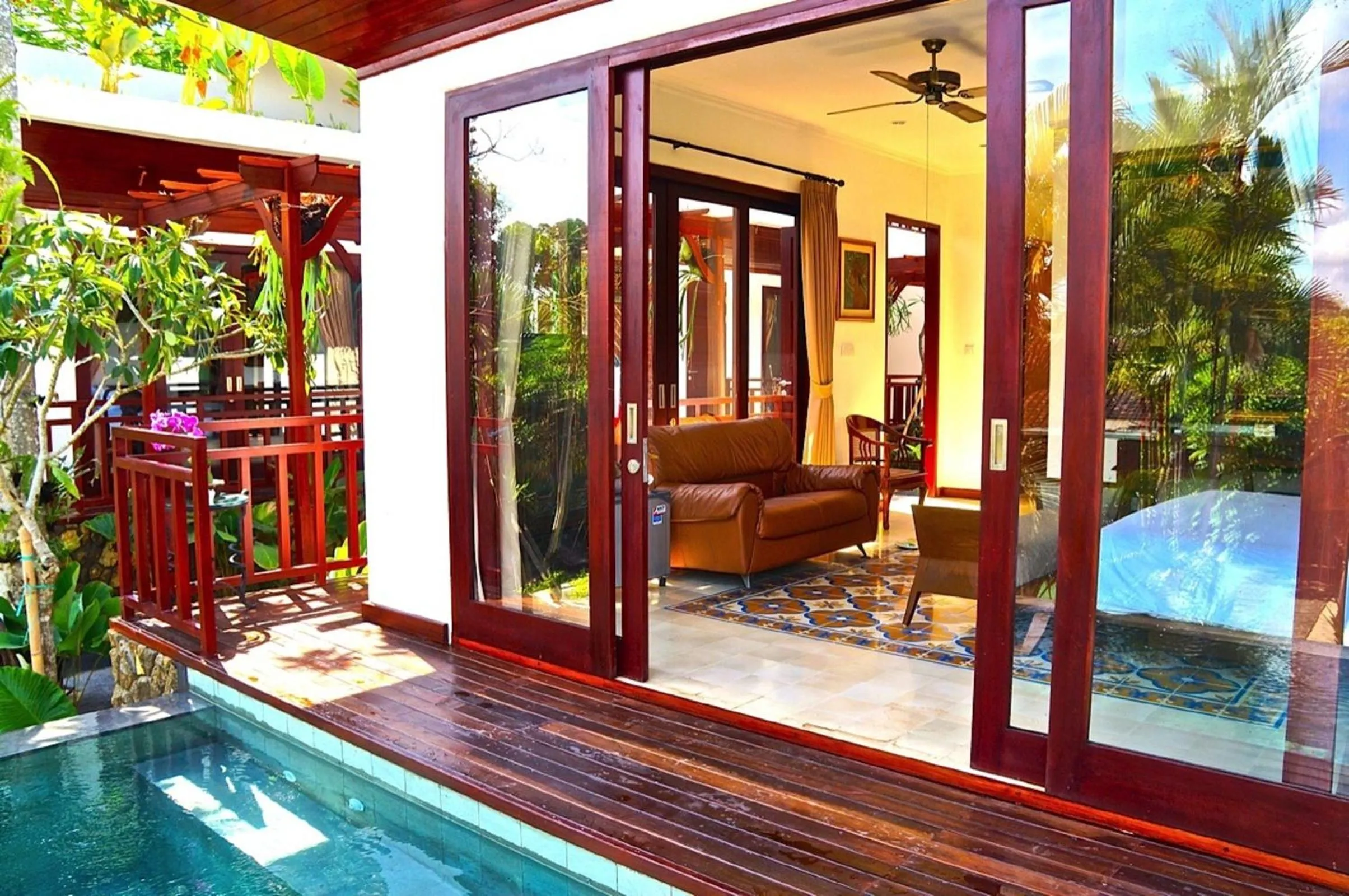 Balcony/Terrace in Aqua Octaviana Bali Villa