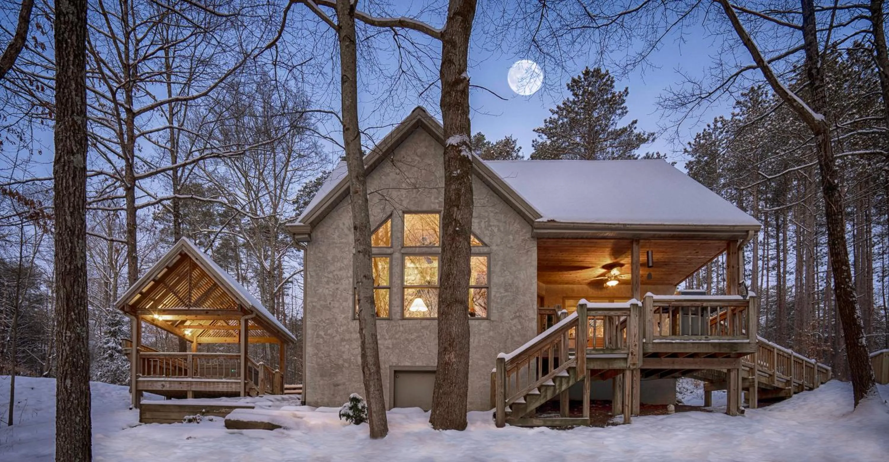 Winter in Cherry Ridge Retreat Luxury Cabins