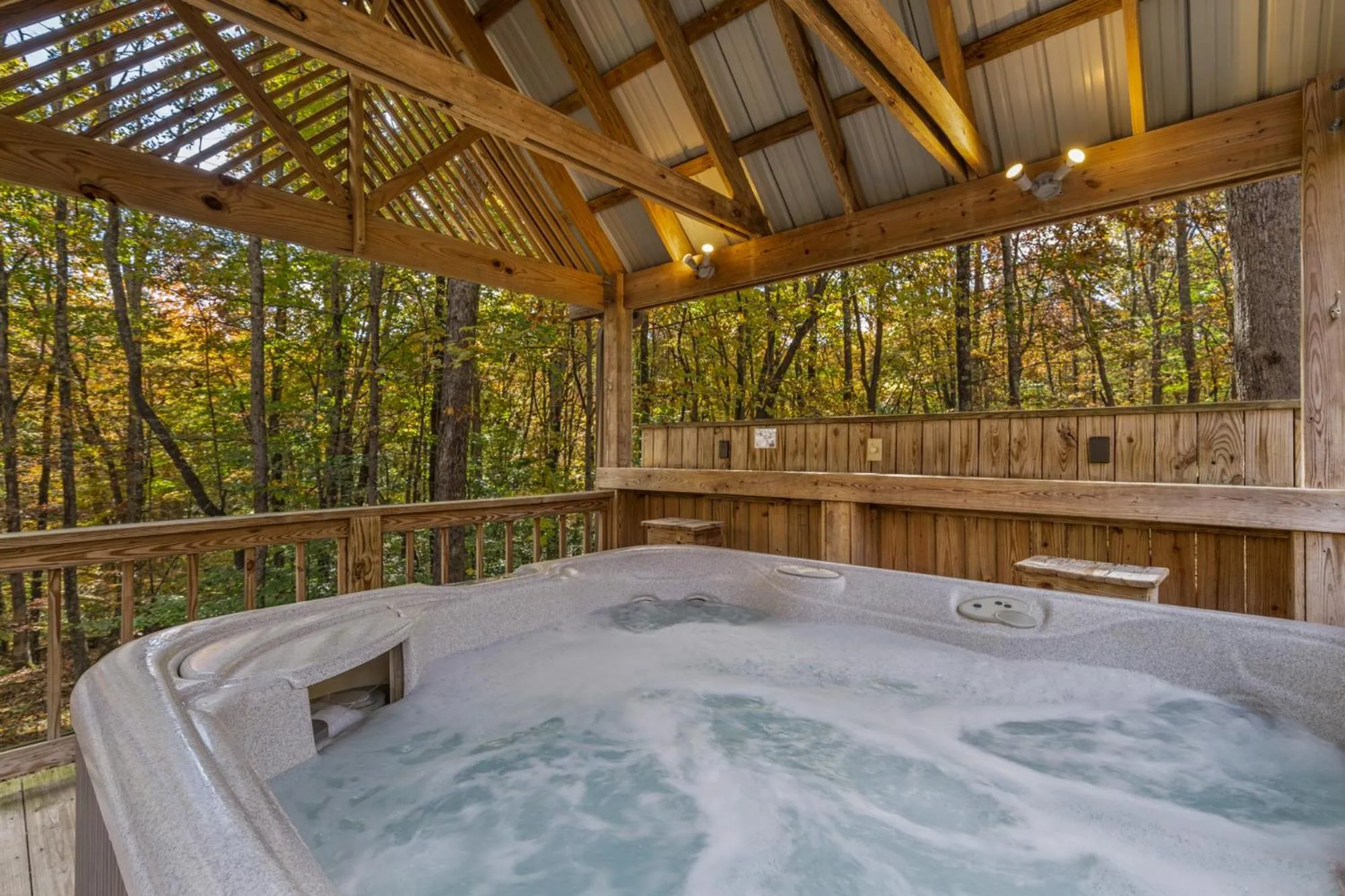 Natural landscape in Cherry Ridge Retreat Luxury Cabins
