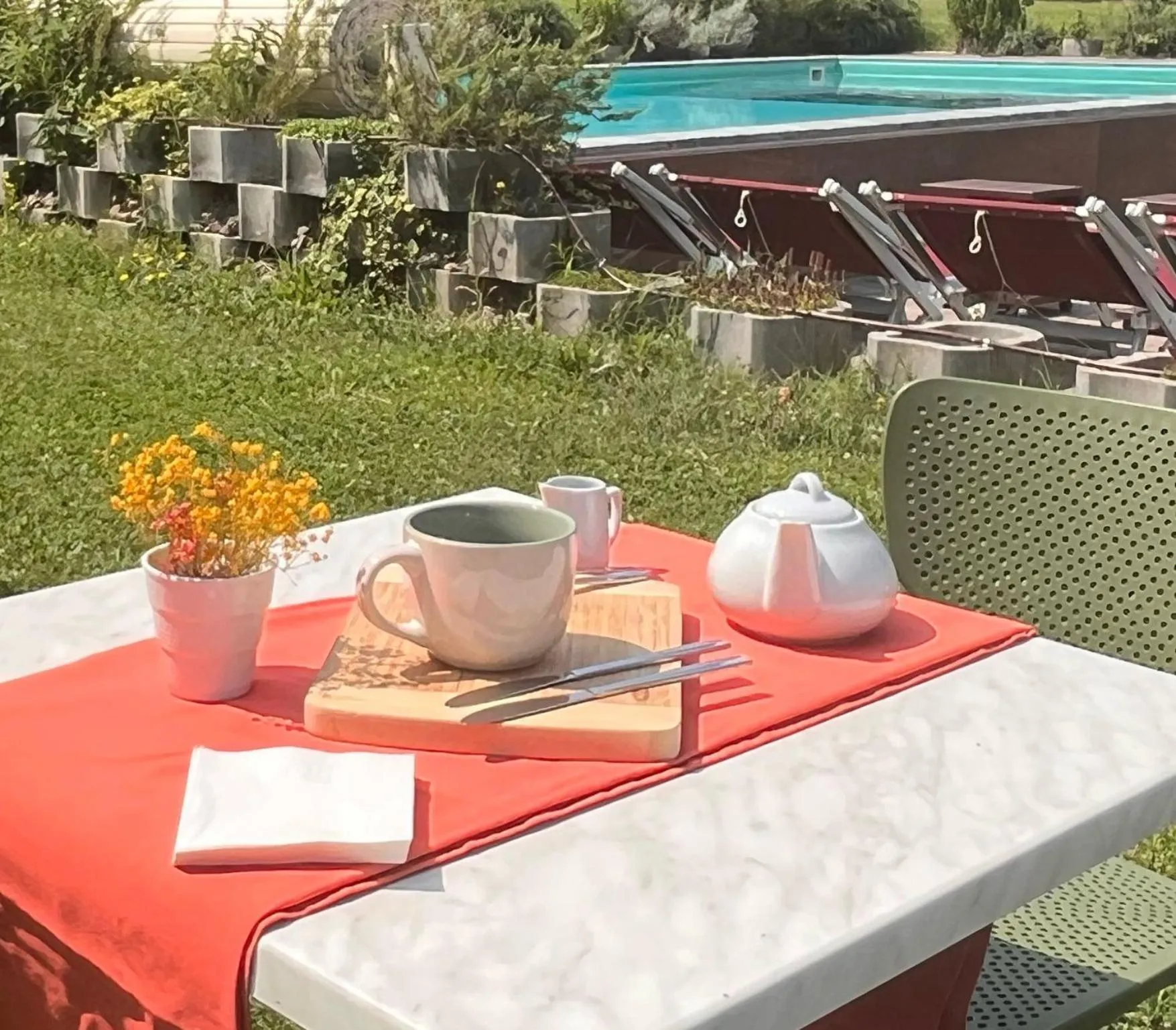 Garden view in Hotel Tre Ville