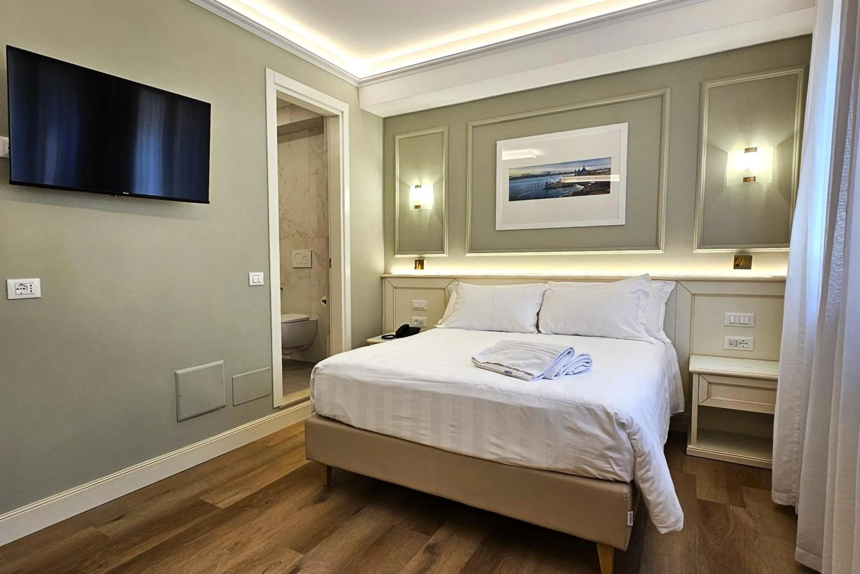 Bed in Hotel Guerrini