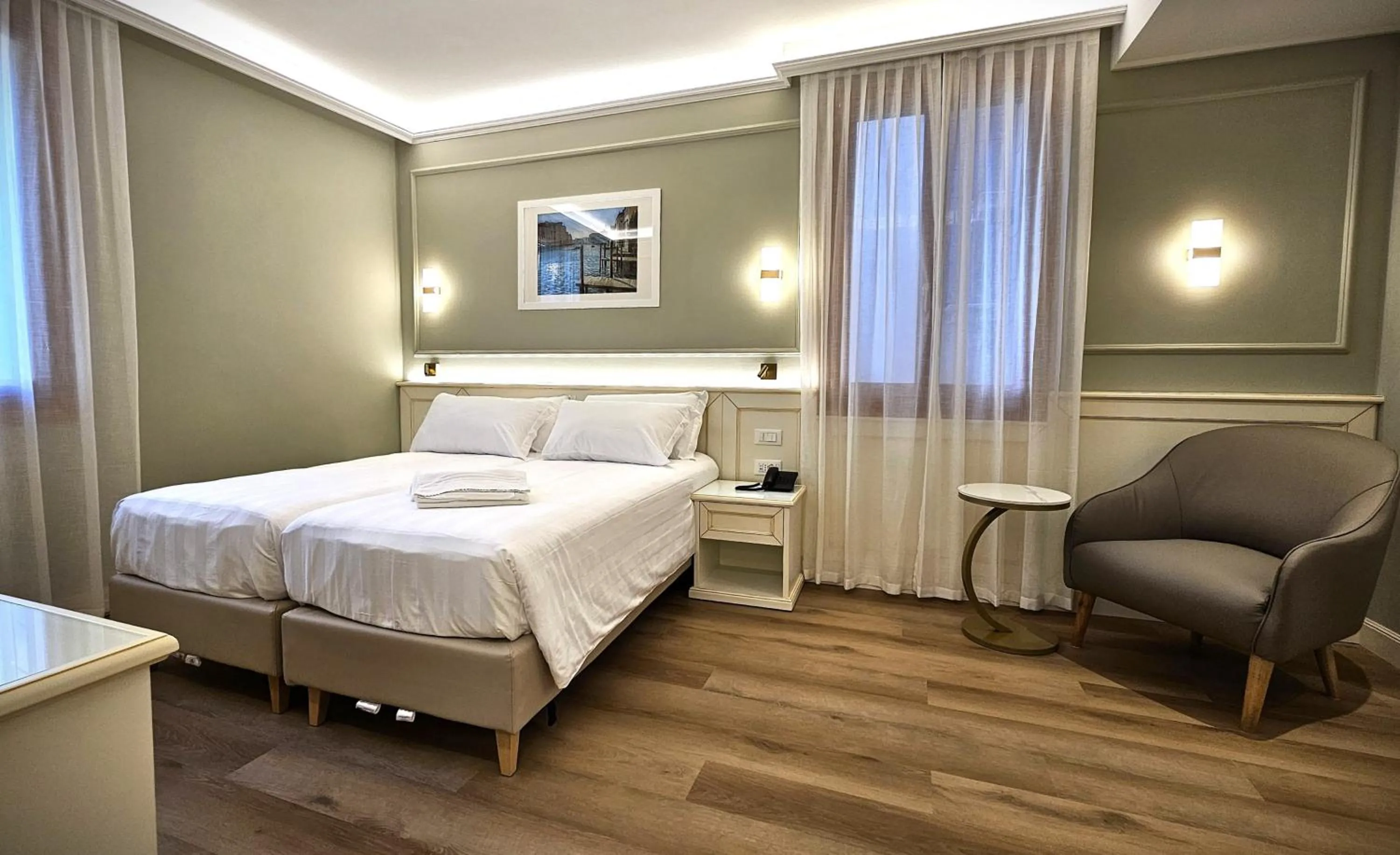 Bed in Hotel Guerrini