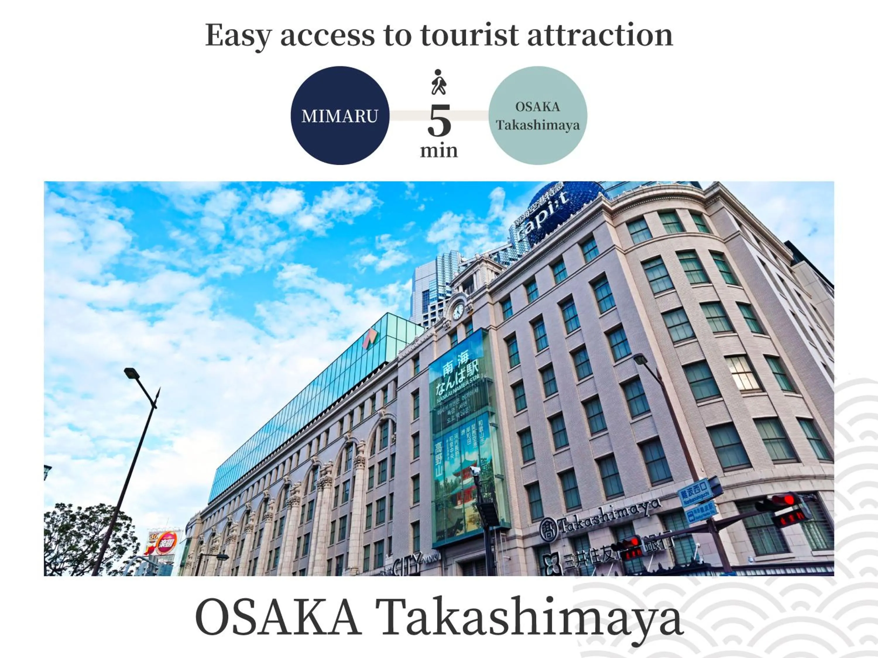 Off site in MIMARU Osaka Namba Station