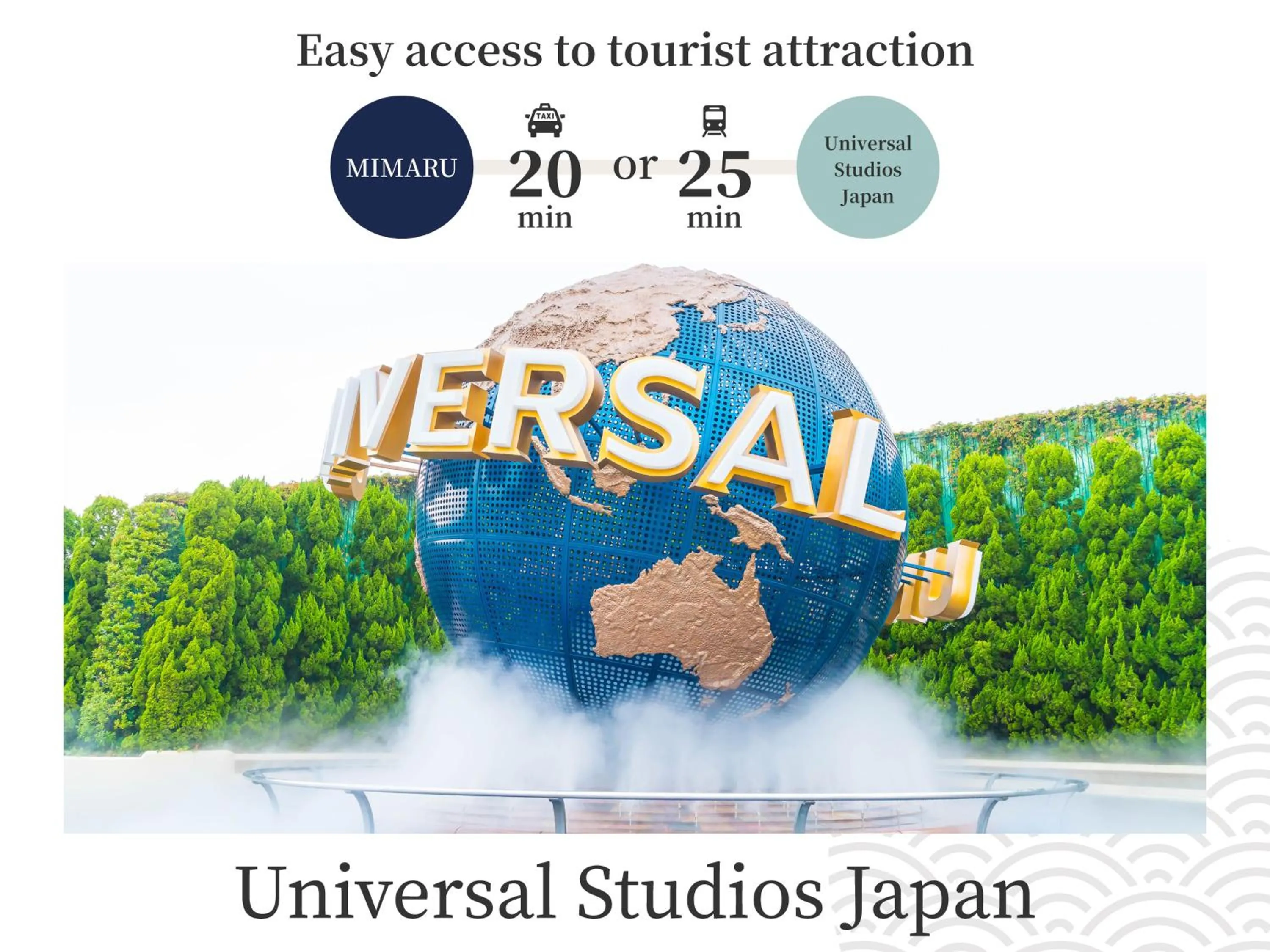 Nearby landmark in MIMARU Osaka Namba Station