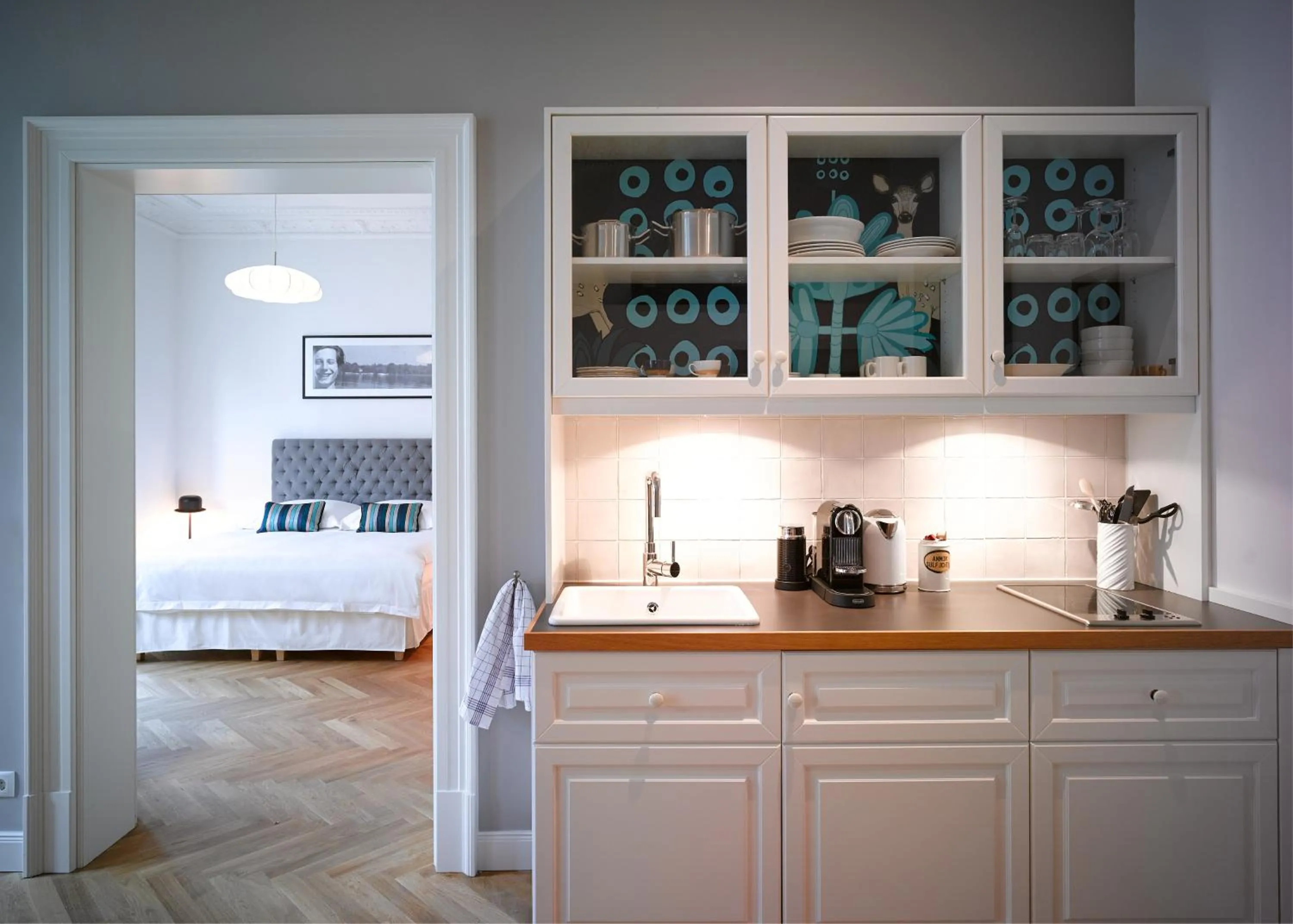 Kitchen or kitchenette in Gorki Apartments