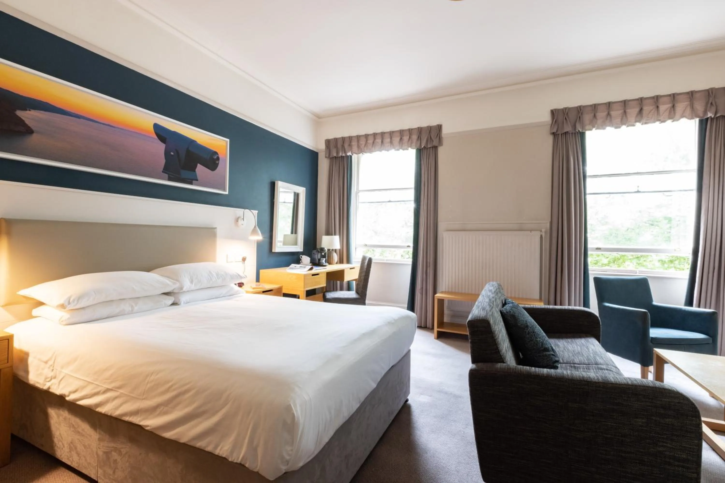 Photo of the whole room, Bed in The Caledonian Torbay Hotel