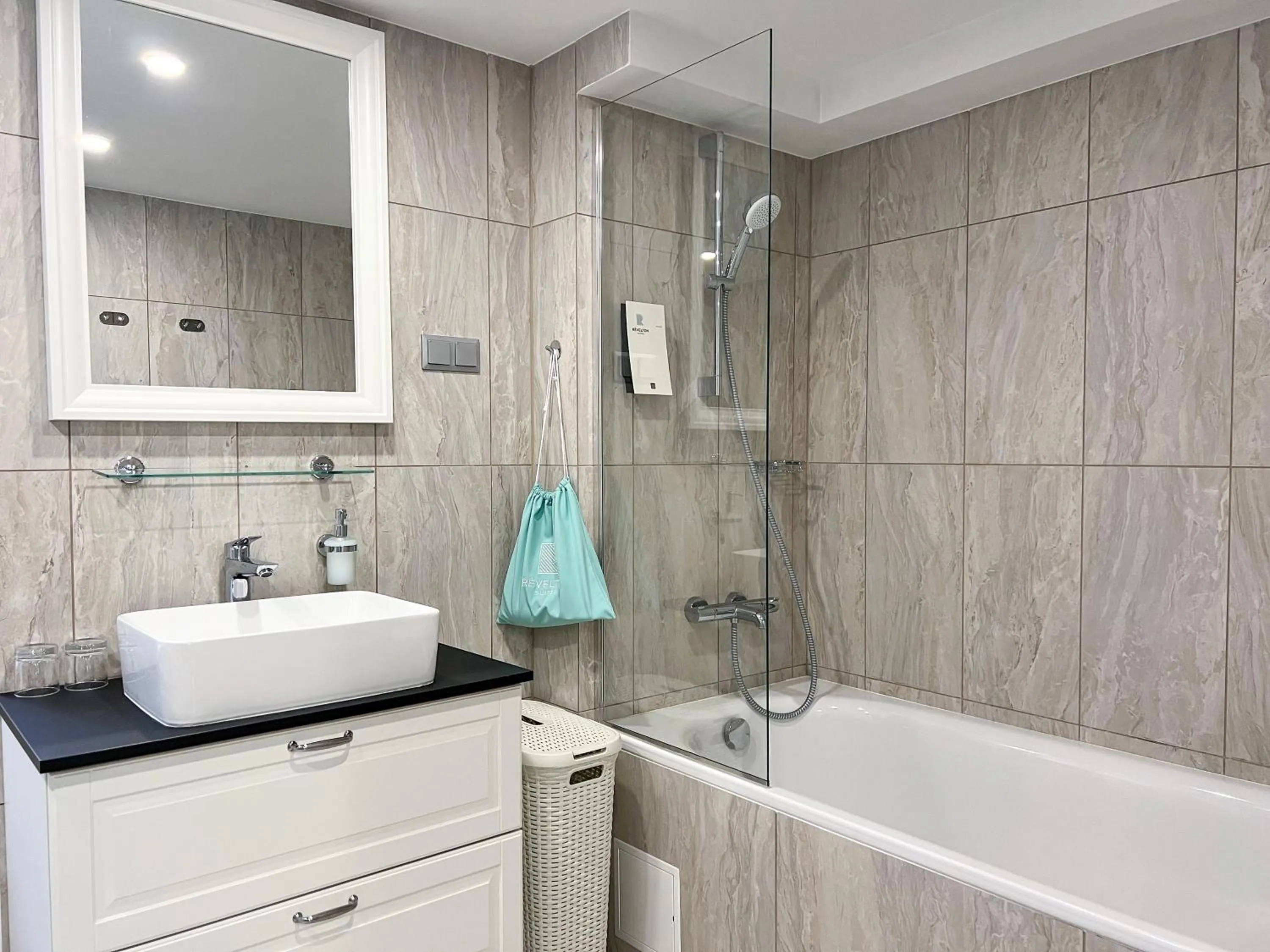 Shower in Revelton Suites Riga