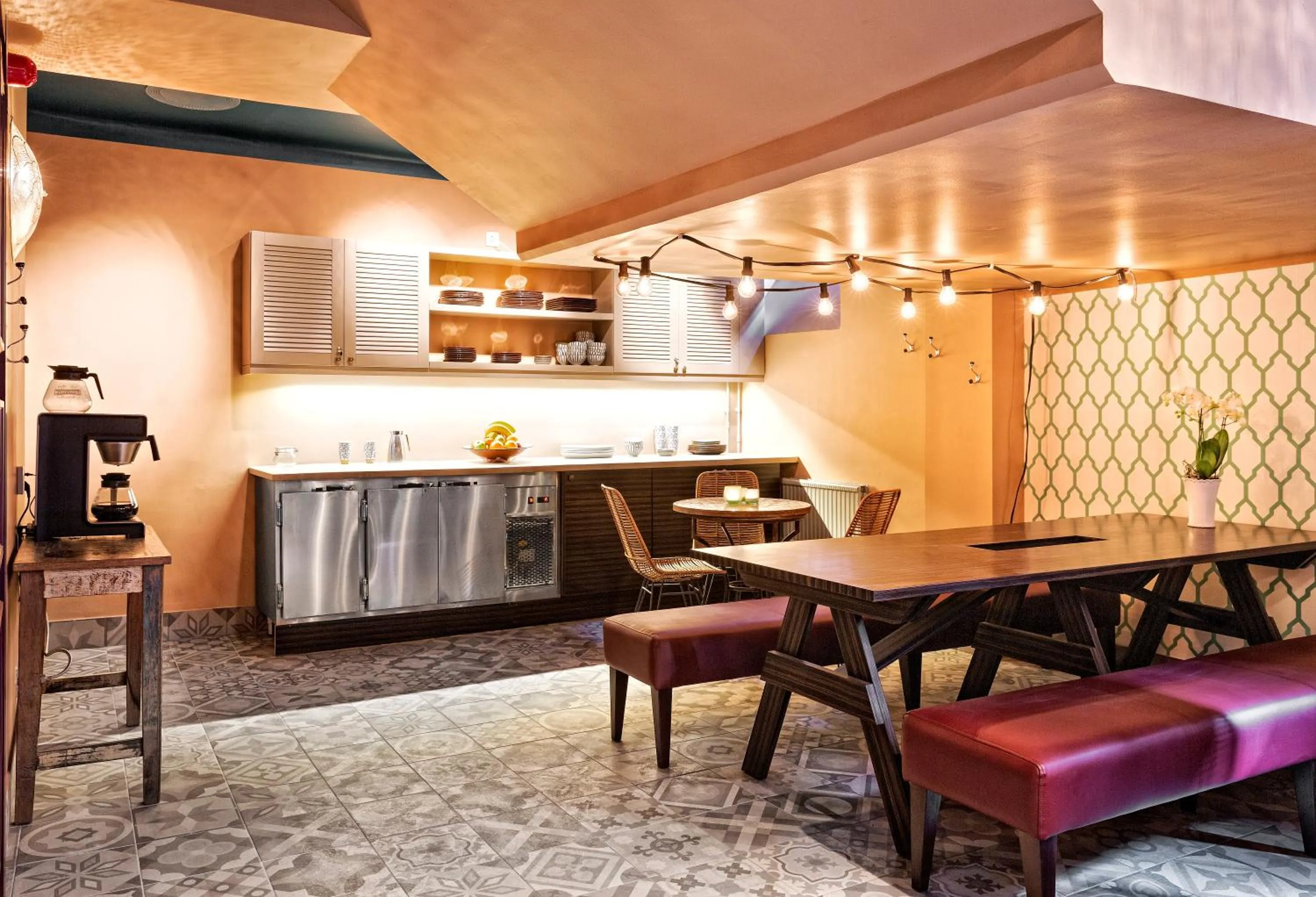 Dining area in Sofo Hotel