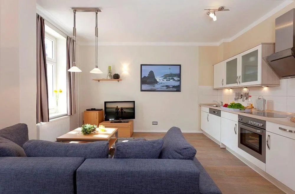 Kitchen or kitchenette in Villa Monico Appartement 1