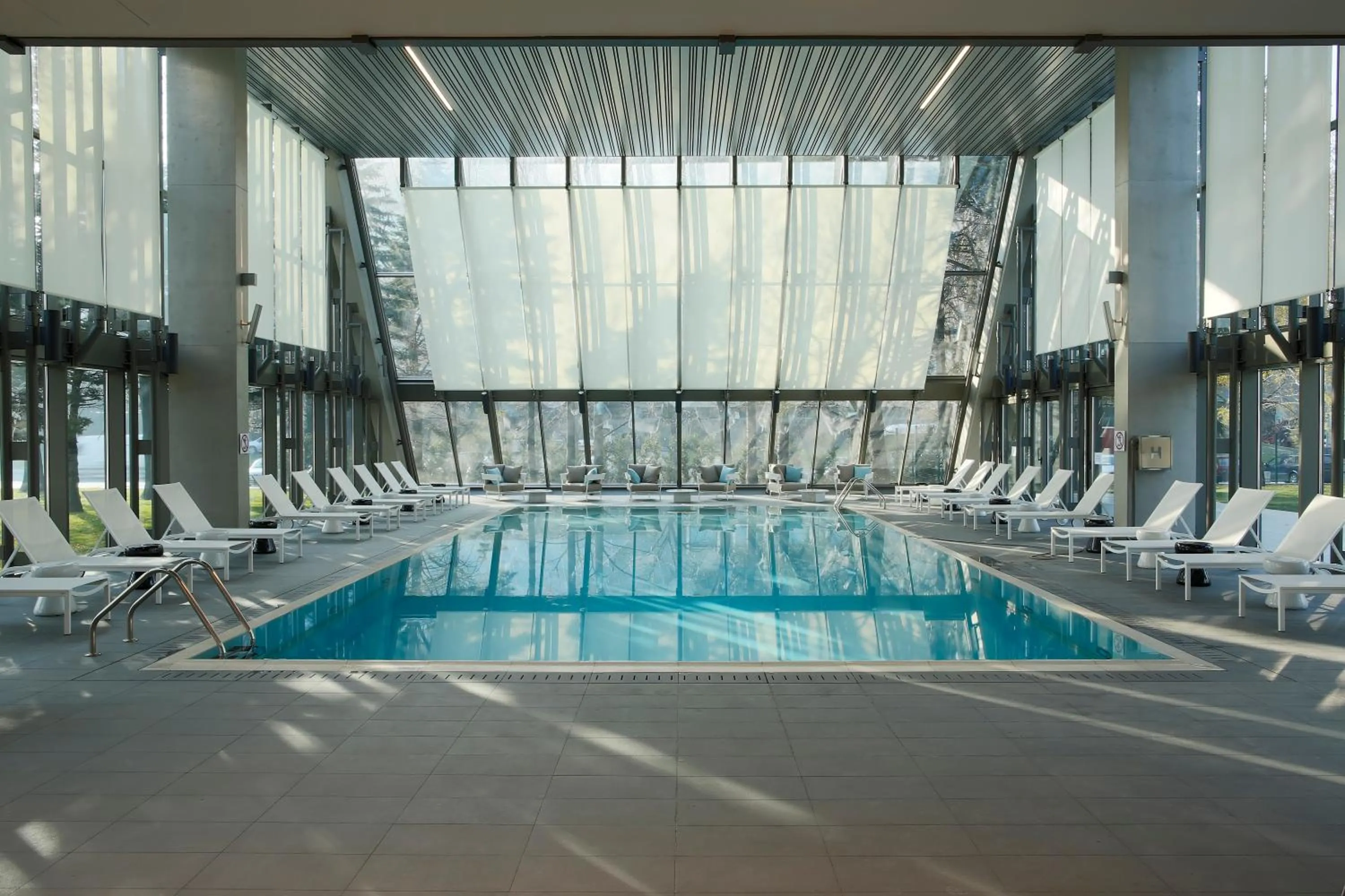 Pool view in Crowne Plaza Belgrade by IHG