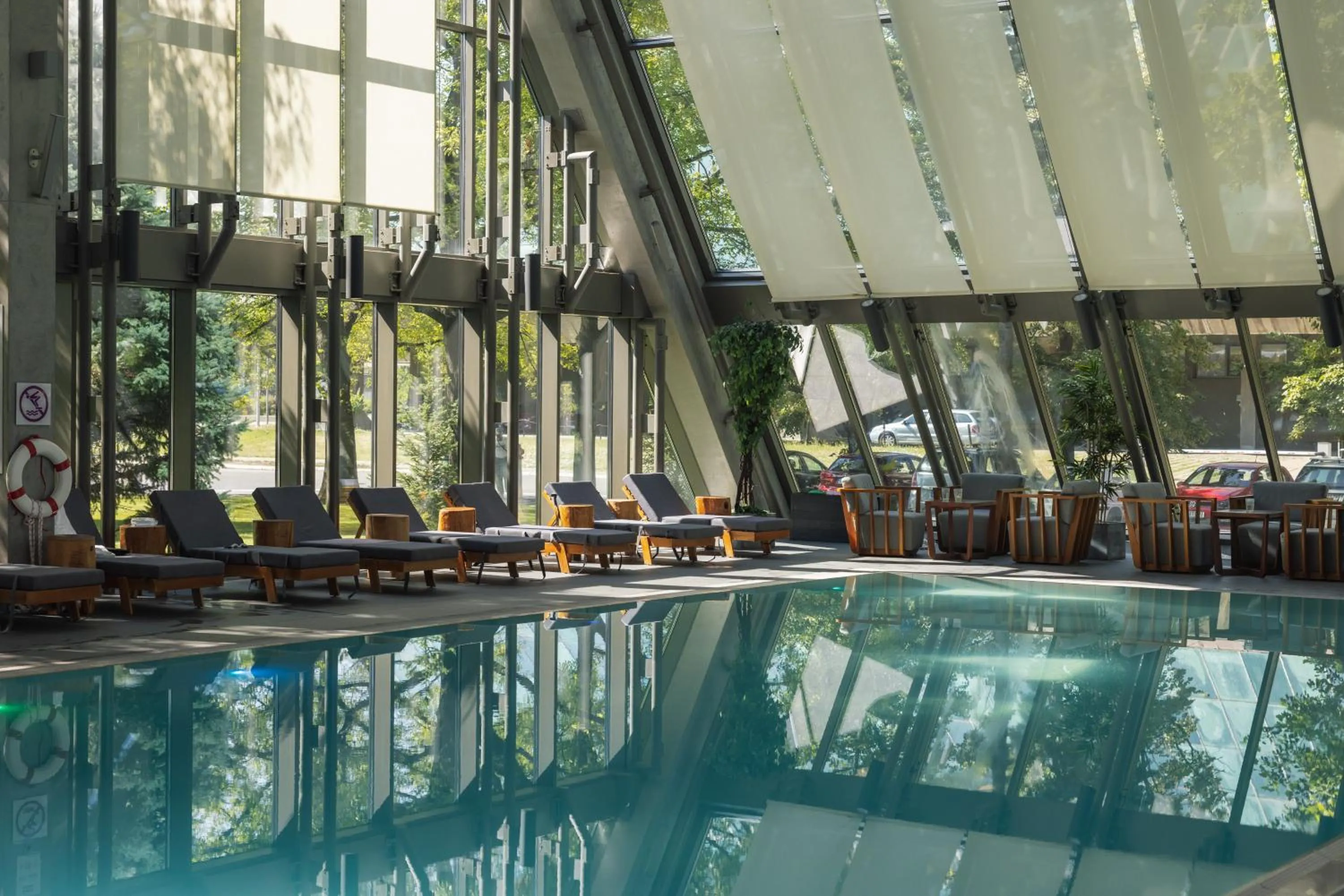 Swimming pool in Crowne Plaza Belgrade by IHG