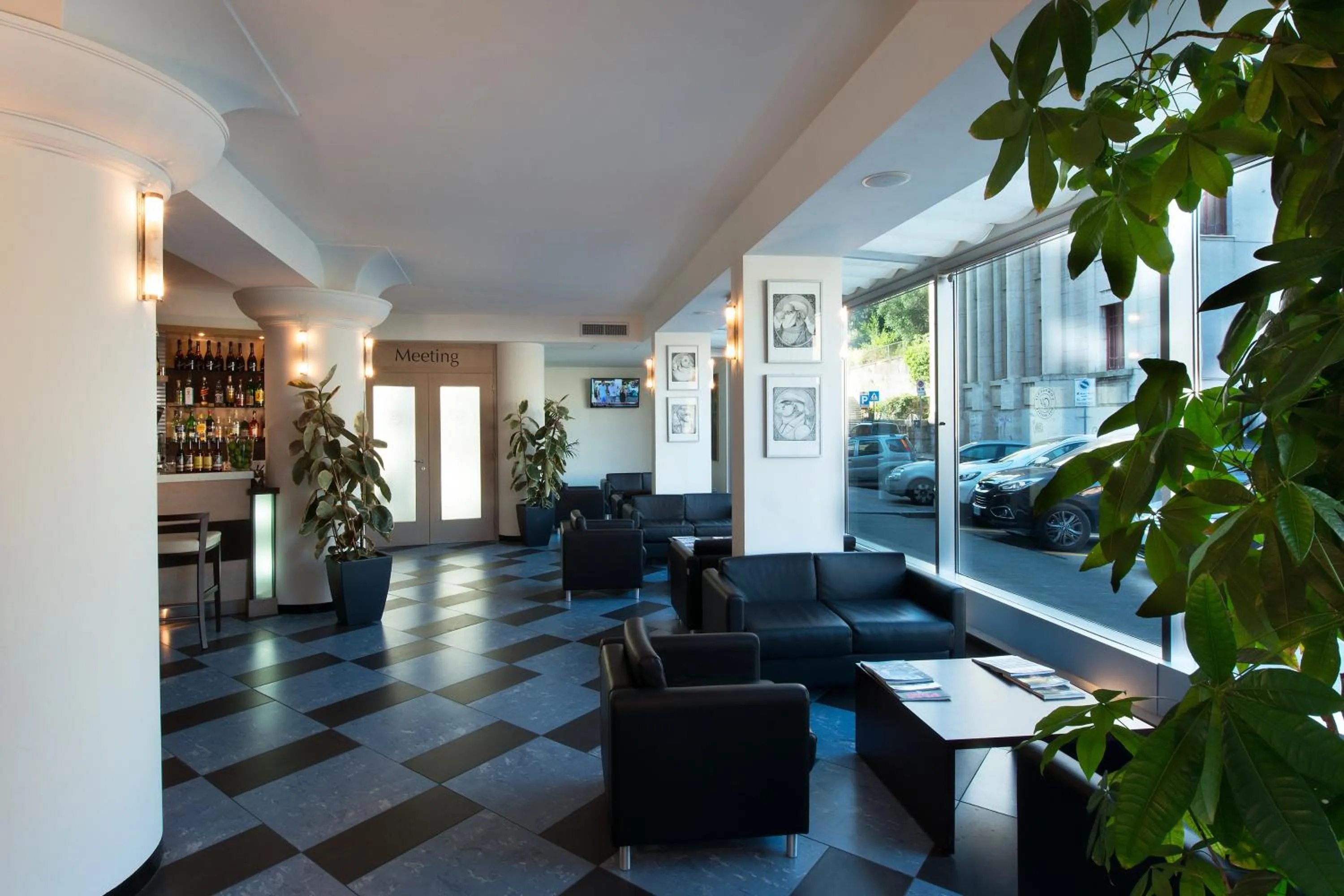 Lobby or reception in CDH Hotel La Spezia