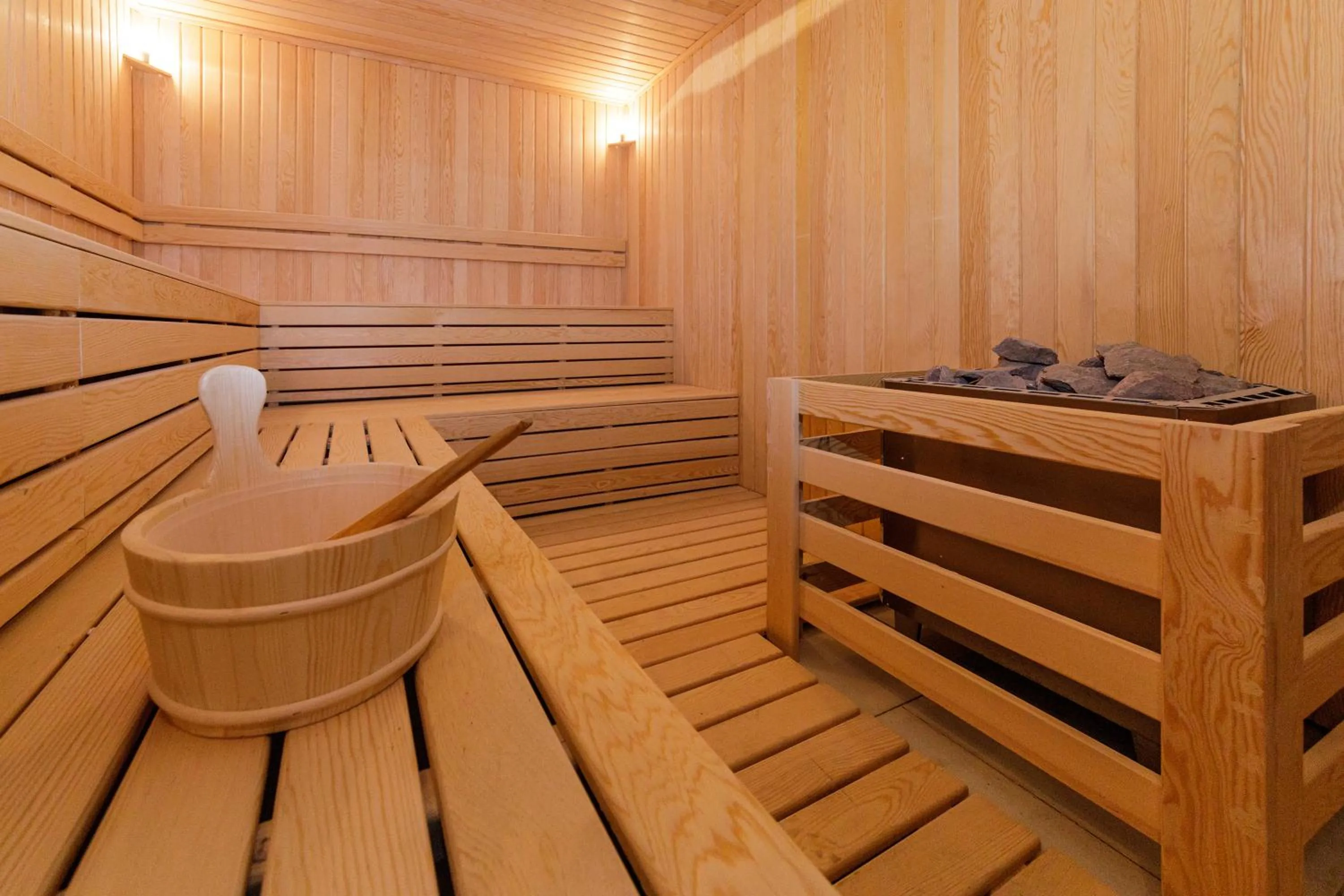 Sauna in The Remote Hotel