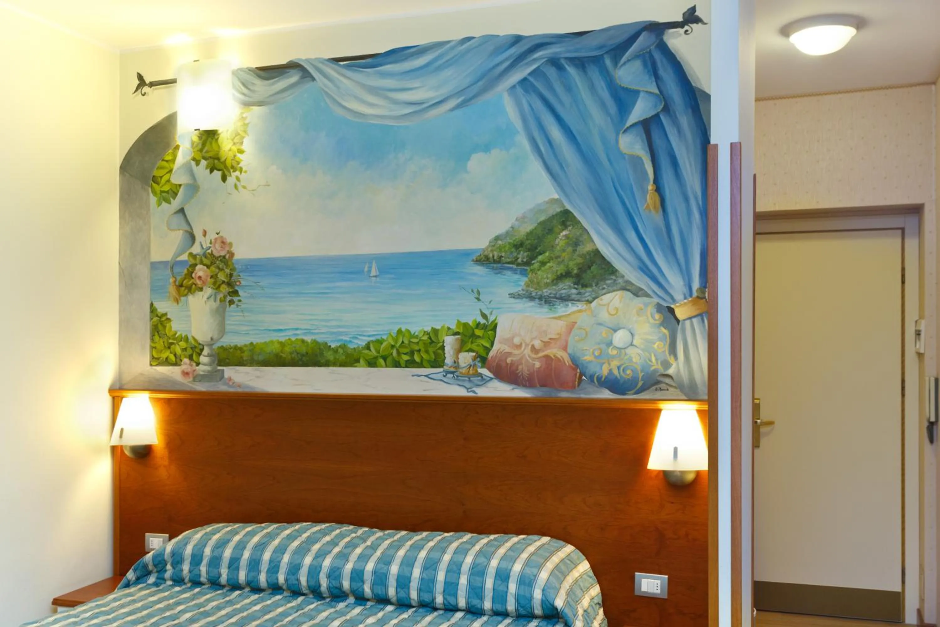 Decorative detail, Bed in Residence Dei Due Porti