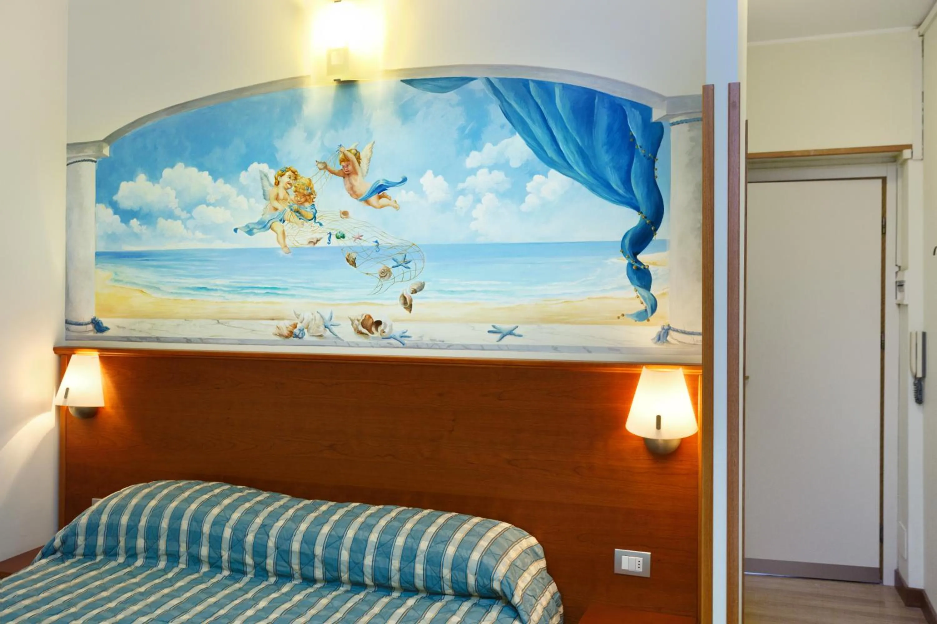 Decorative detail, Bed in Residence Dei Due Porti