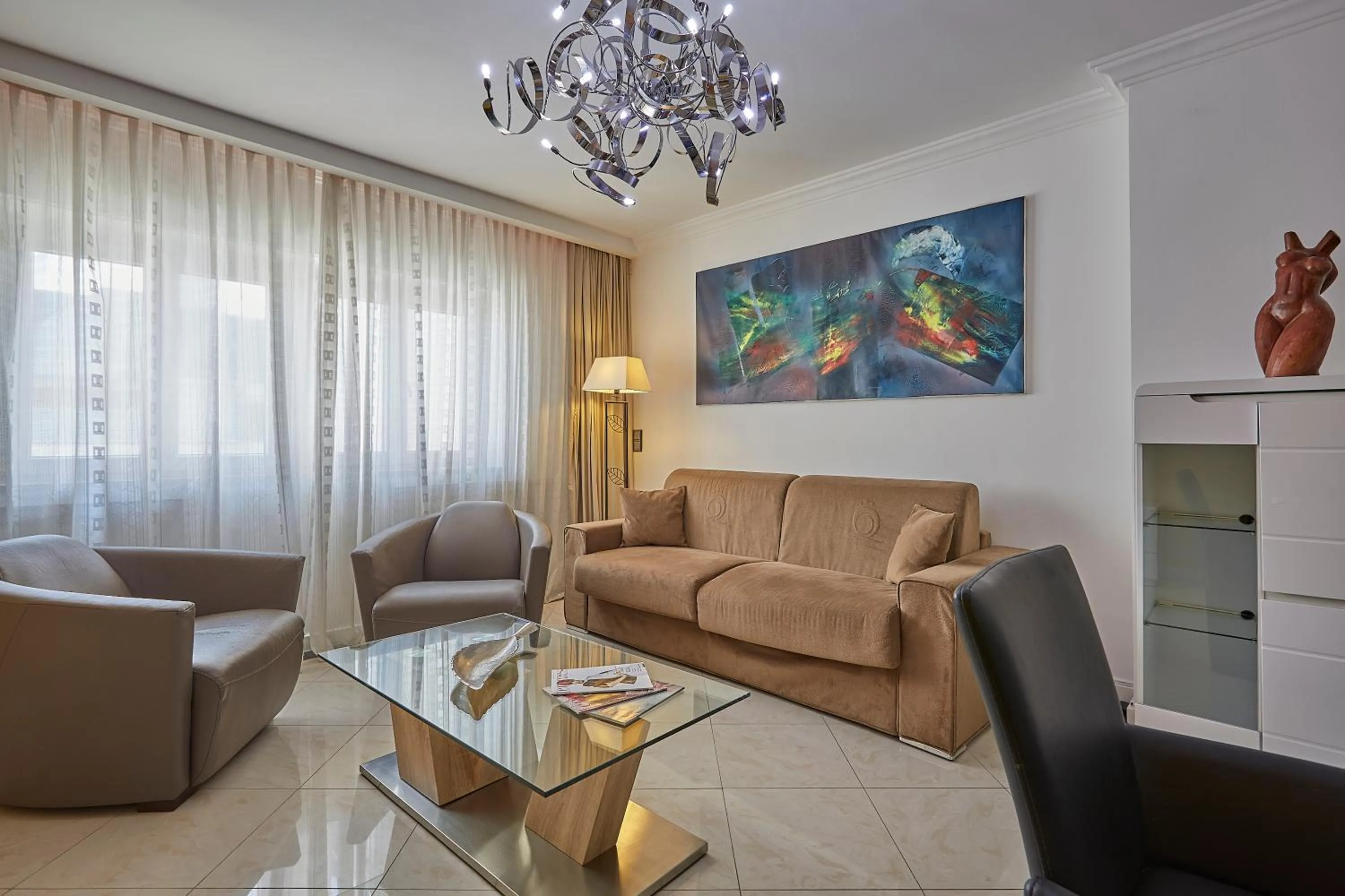 Seating area in The Queen Luxury Apartments - Villa Cortina