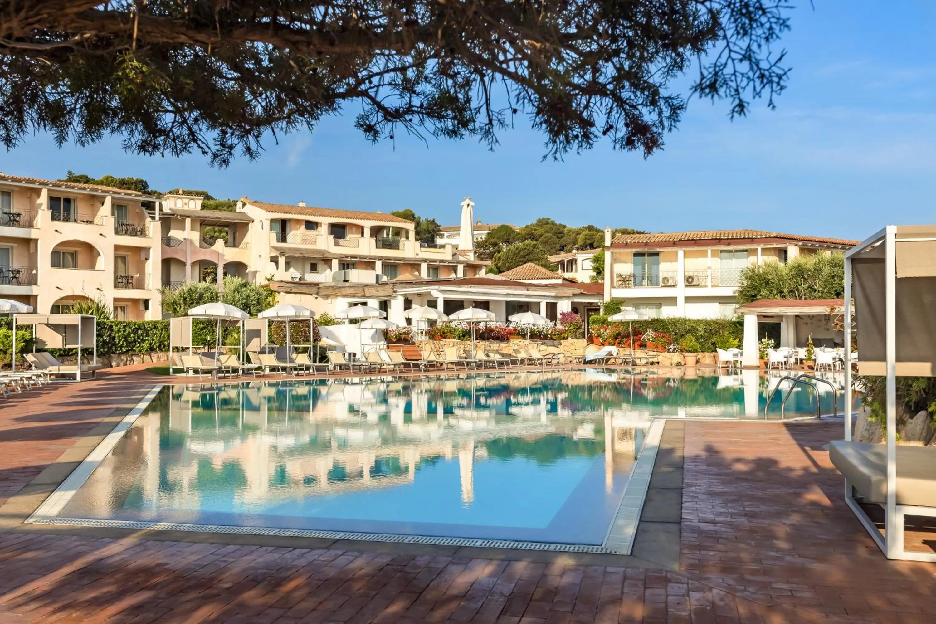 Pool view in Grand Hotel In Porto Cervo
