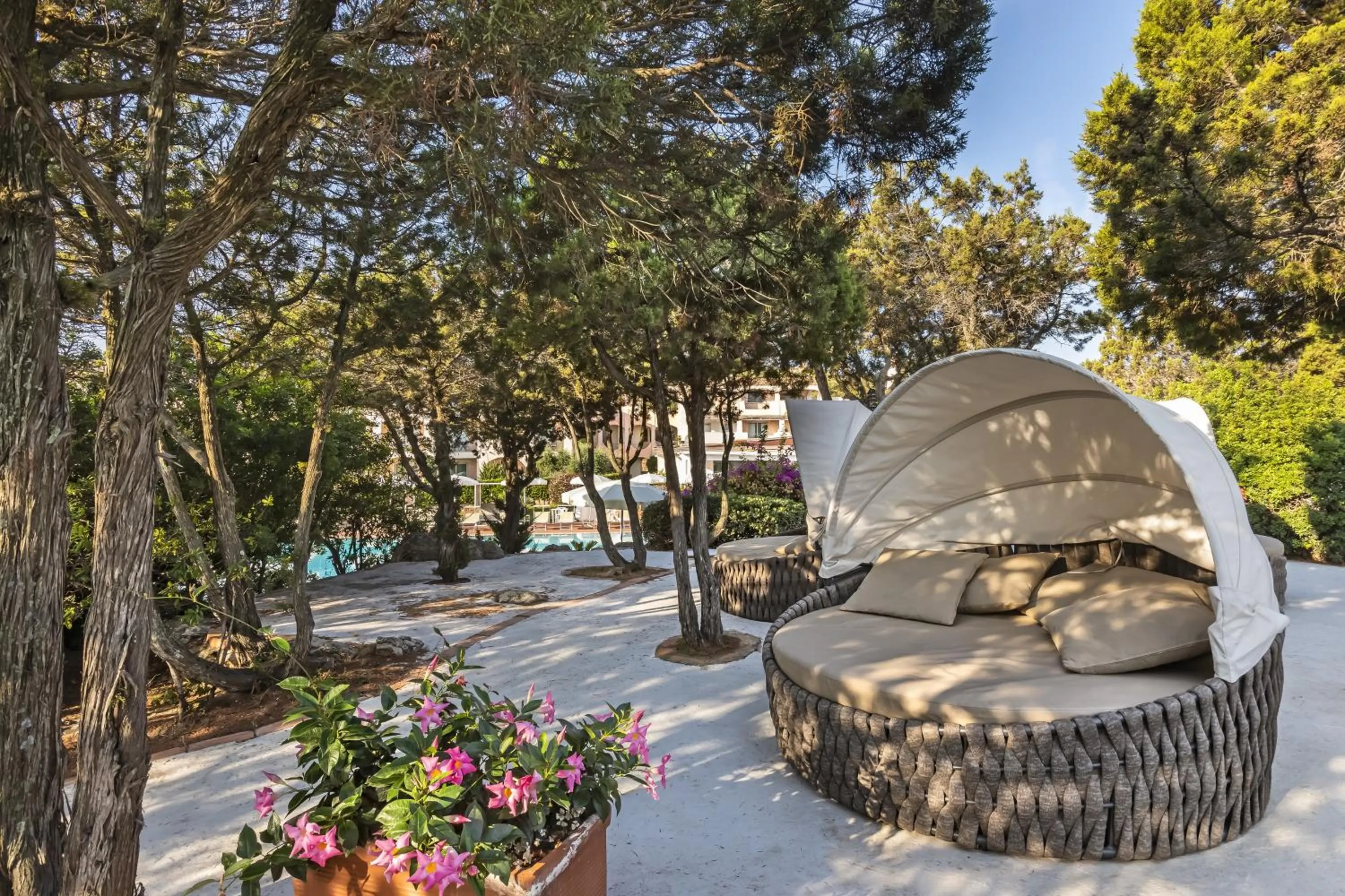 Garden in Grand Hotel In Porto Cervo