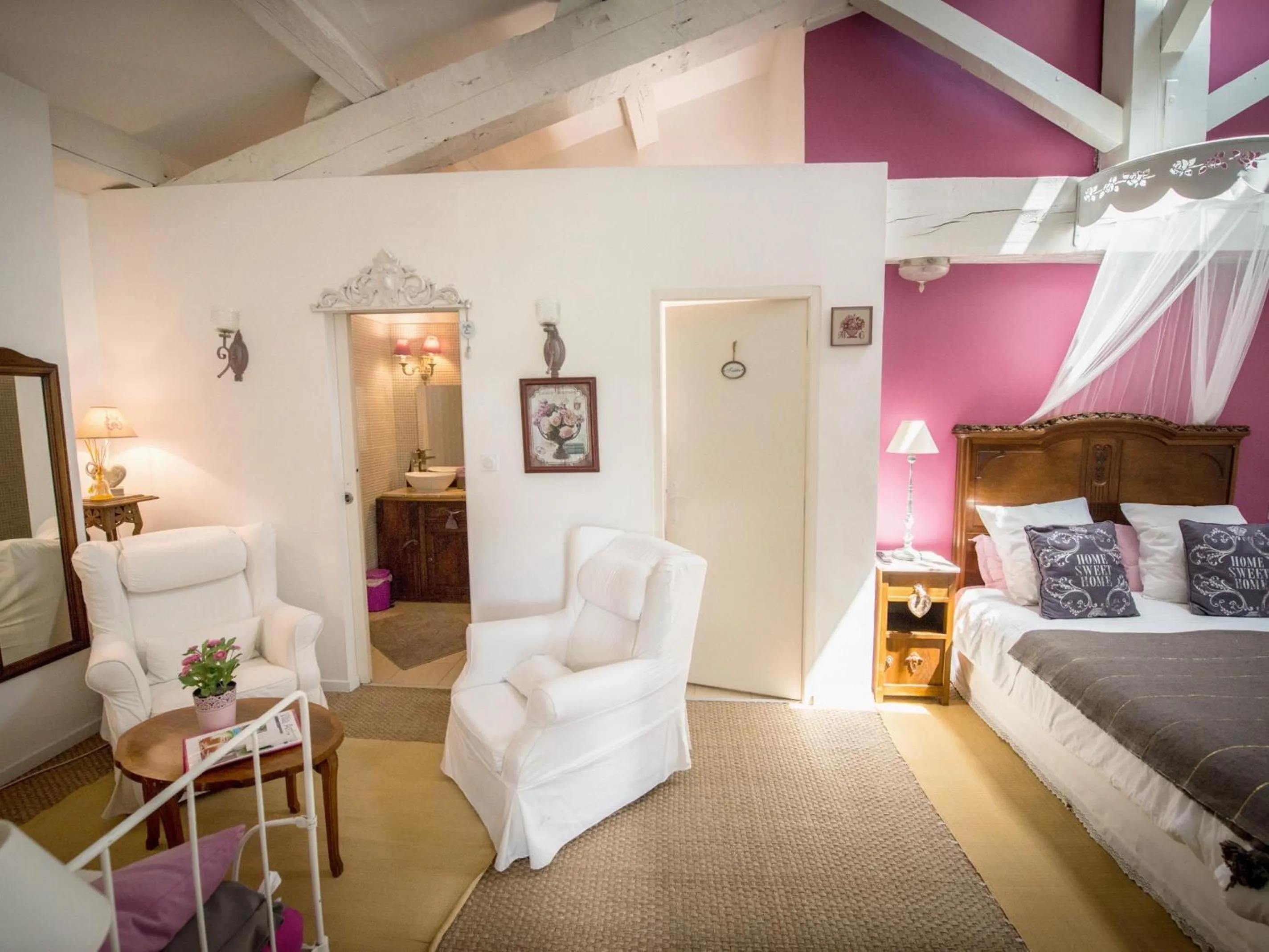 Bedroom, Bed in Chambre d'Hôtes Villa Ambrosia et Spa