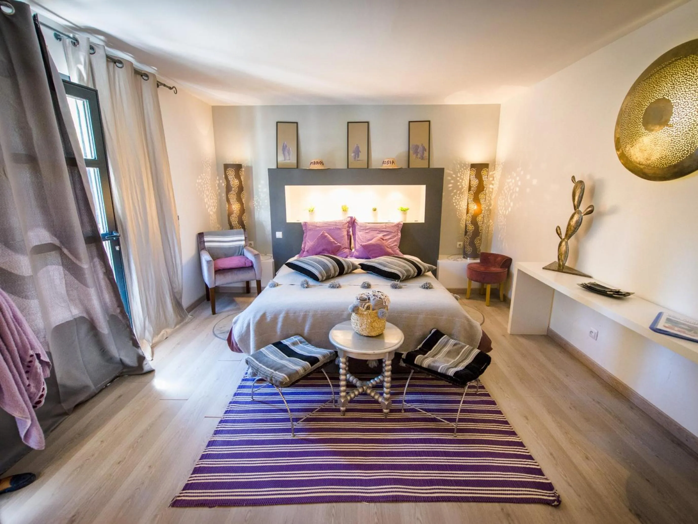 Bedroom, Bed in Chambre d'Hôtes Villa Ambrosia et Spa