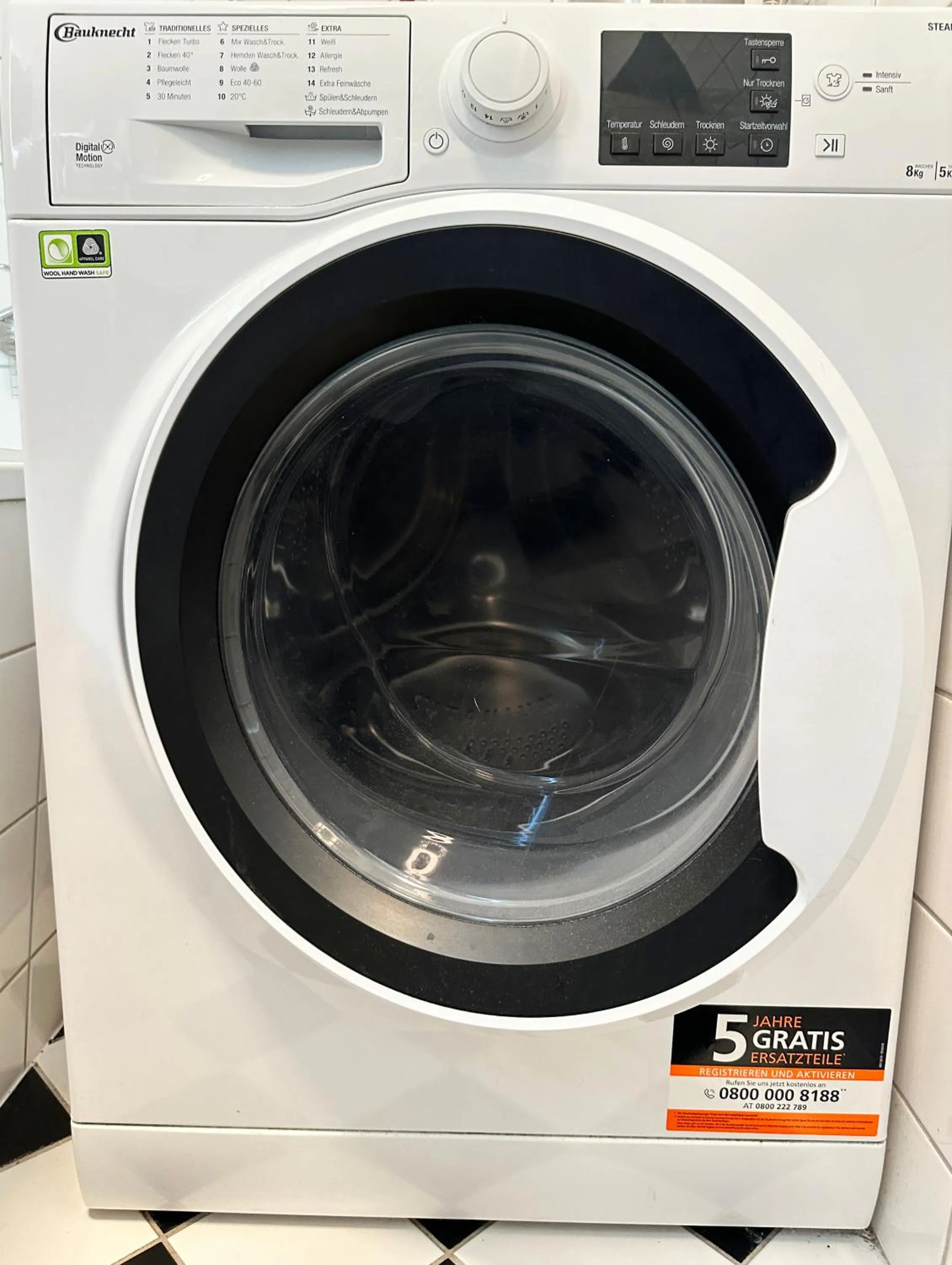 washing machine in fairAPART Studio-Apartment nähe klein Venedig