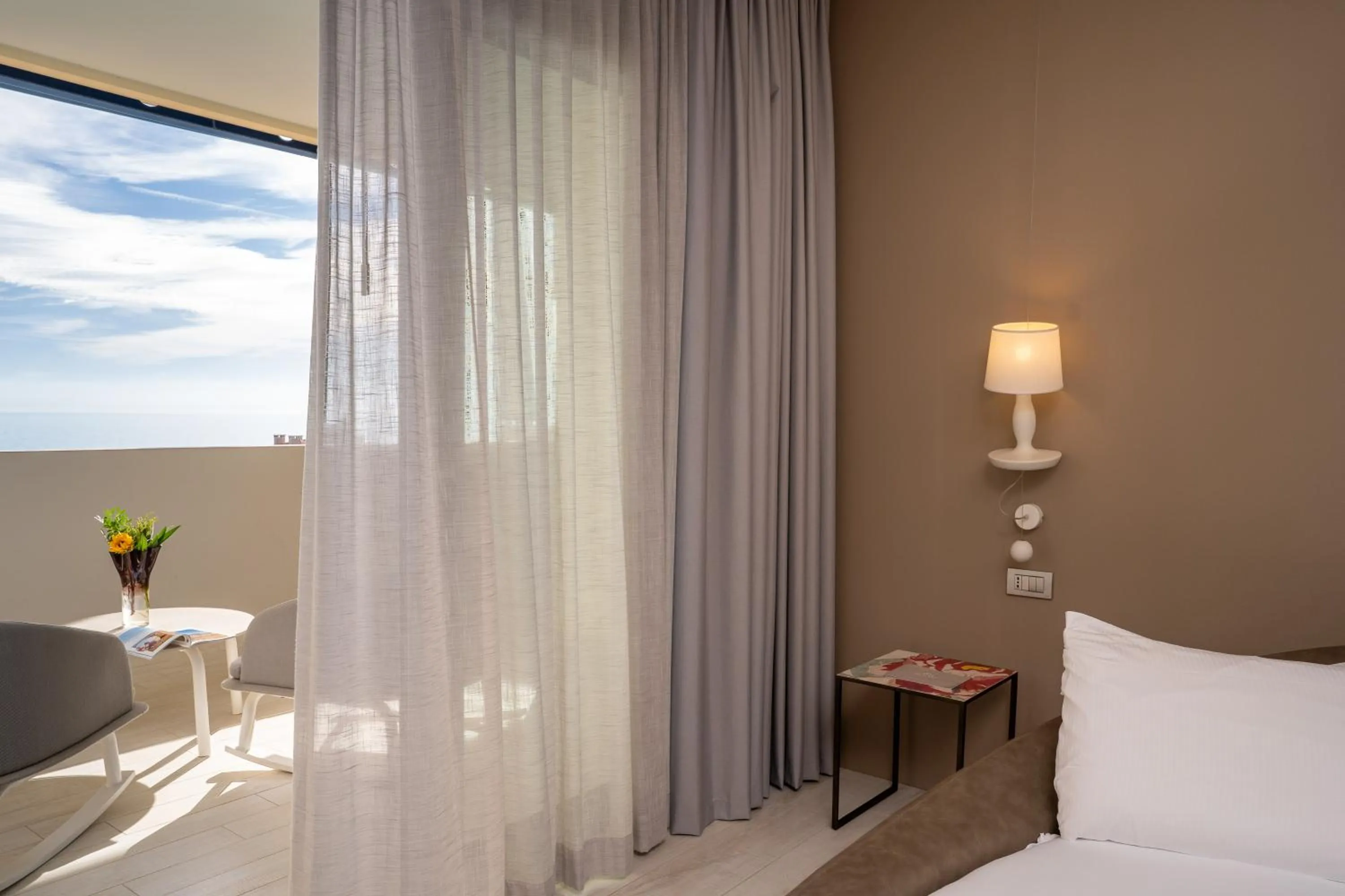 Bed in Bibione Palace Hotel