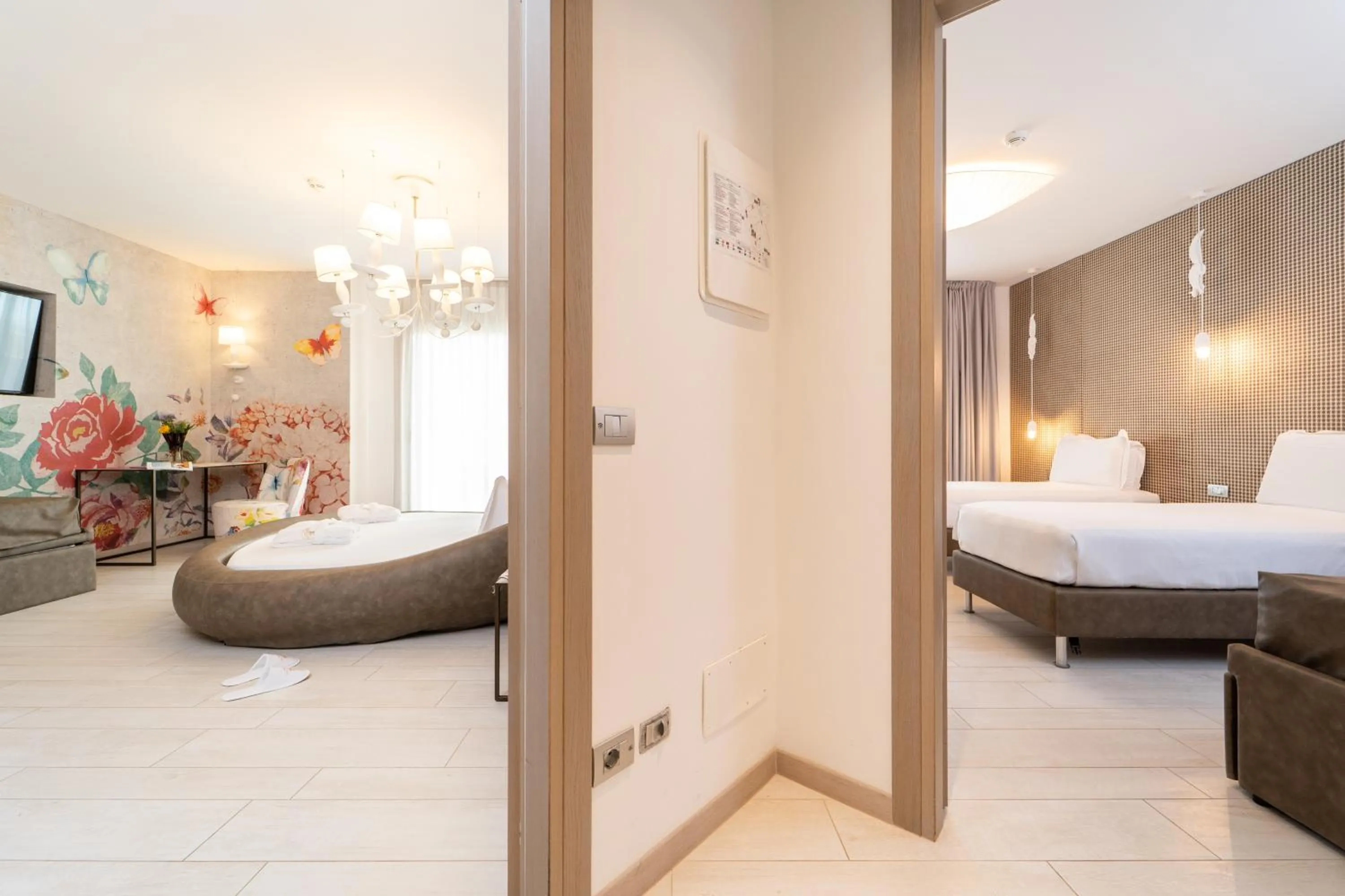 Bed in Bibione Palace Hotel