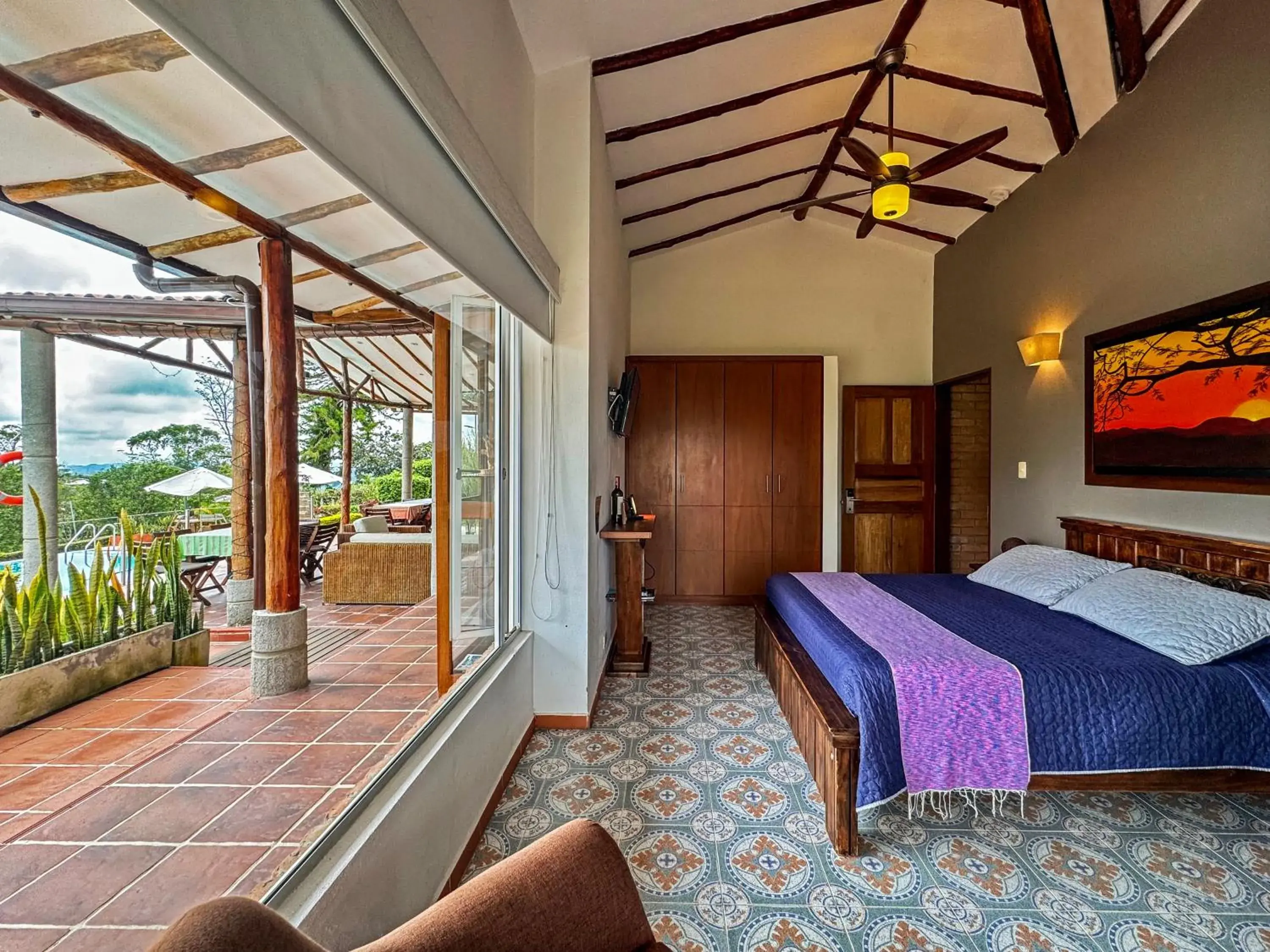 Queen Room with Garden View - single occupancy in Finca del Café - Casa Typica Queen Room with Garden View - single occupancy in Finca del Café - Casa Typica
