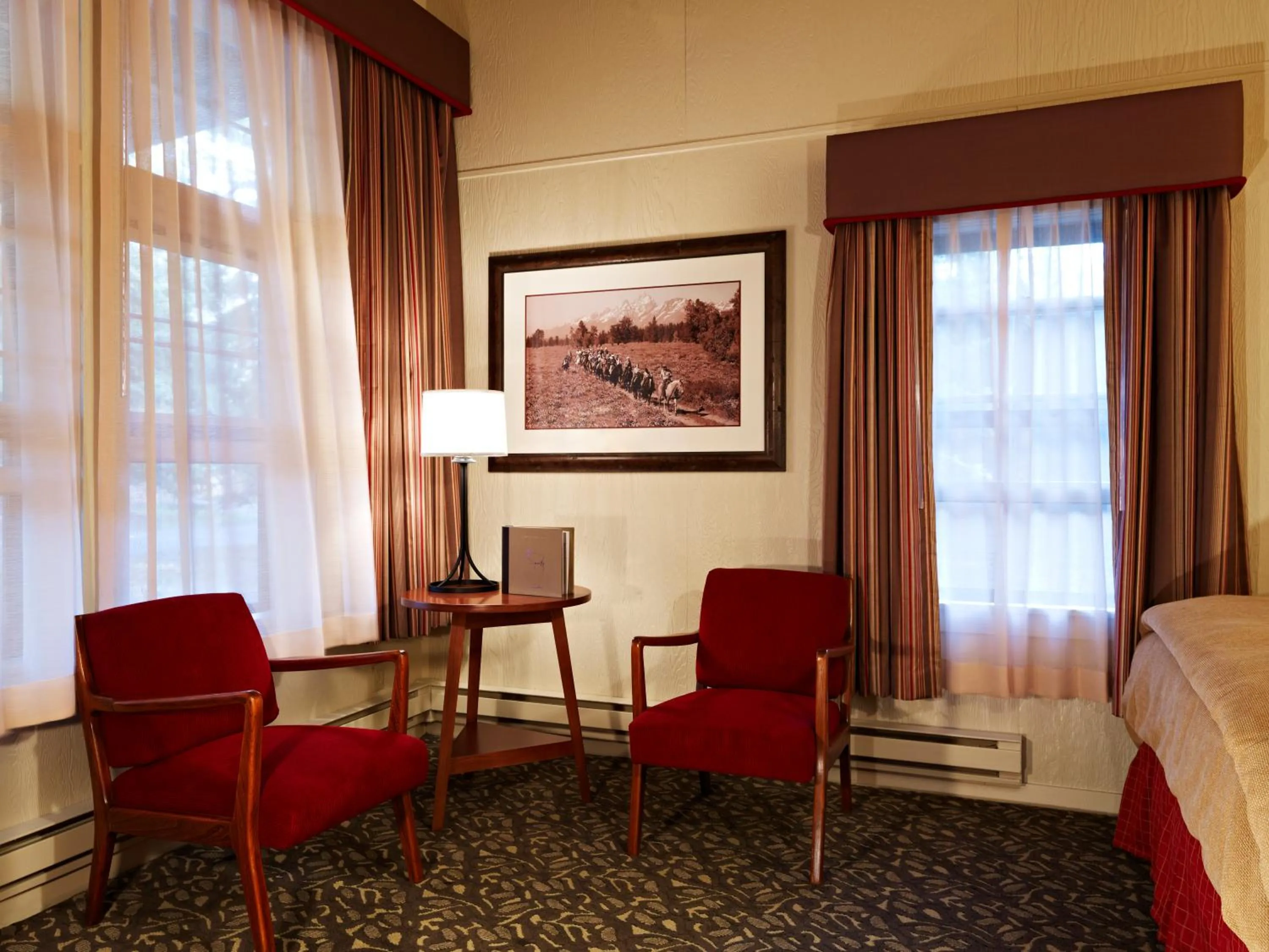 Seating area in Jackson Lake Lodge