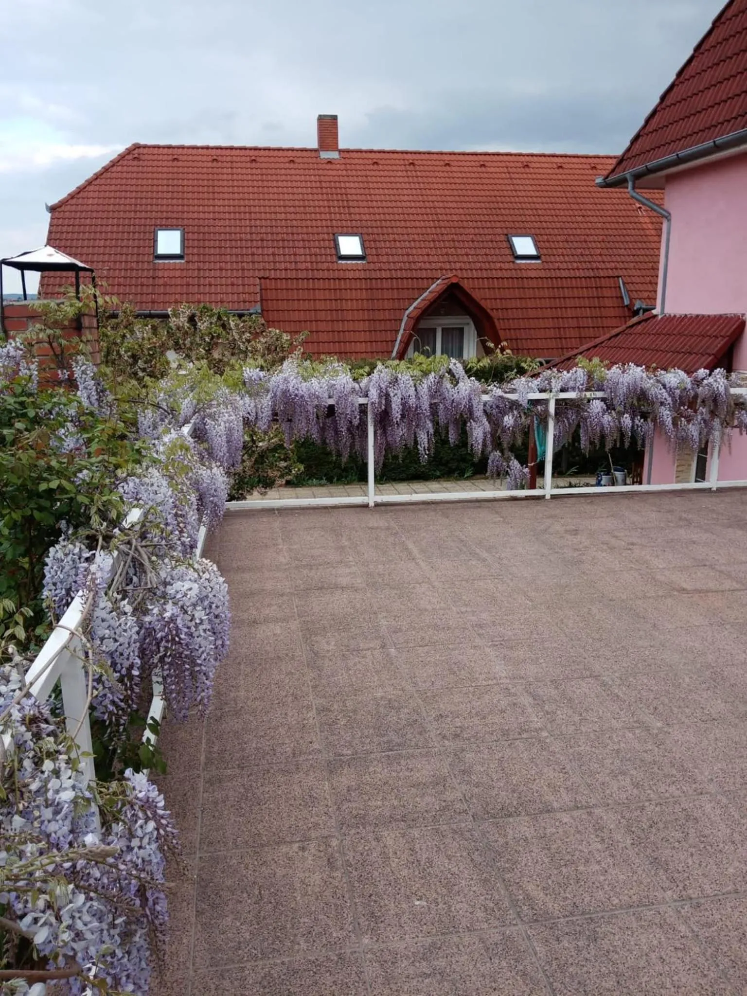 Garden view in Valloris Apartments