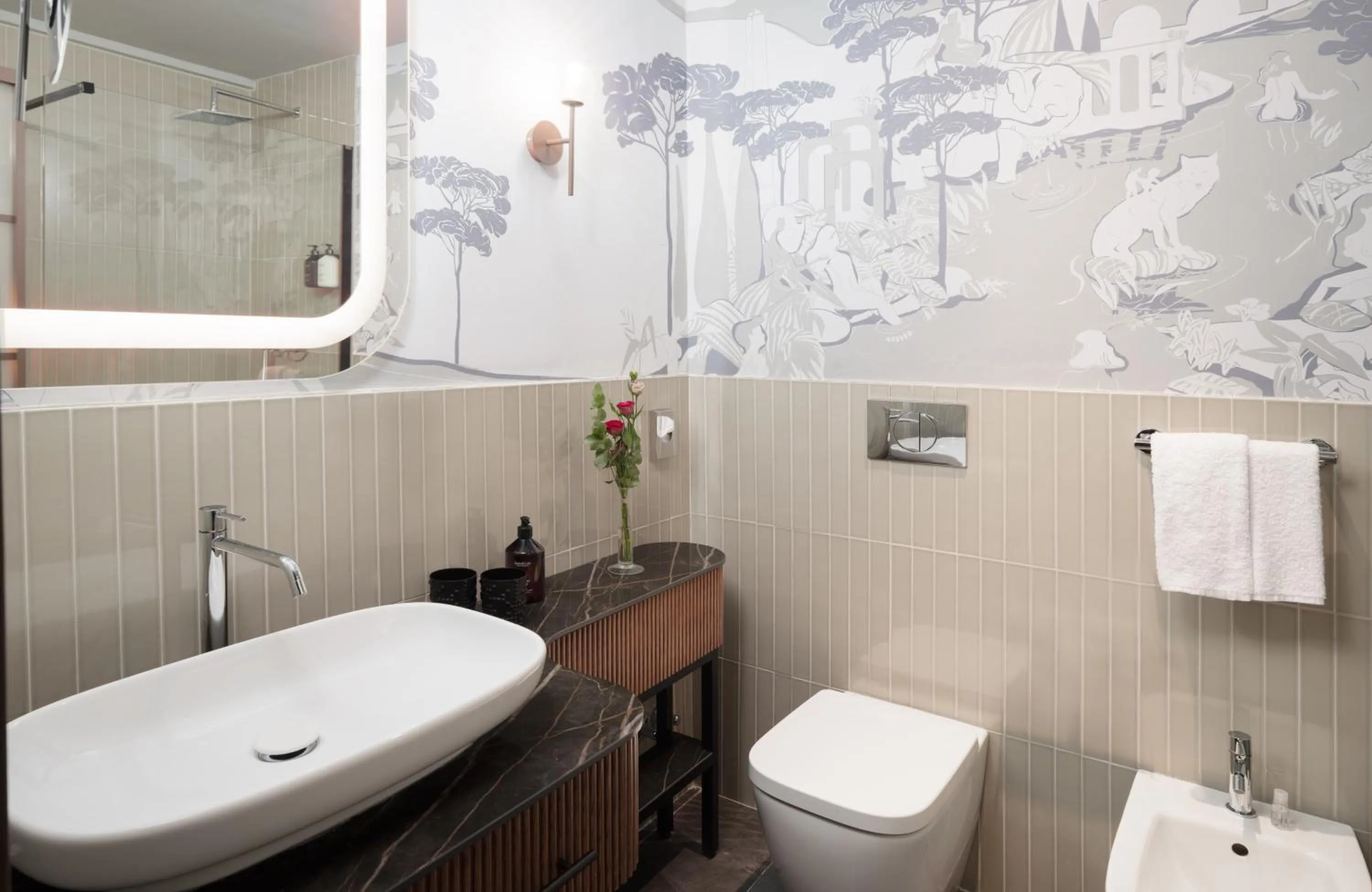 Bathroom in NYX Hotel Rome by Leonardo Hotels