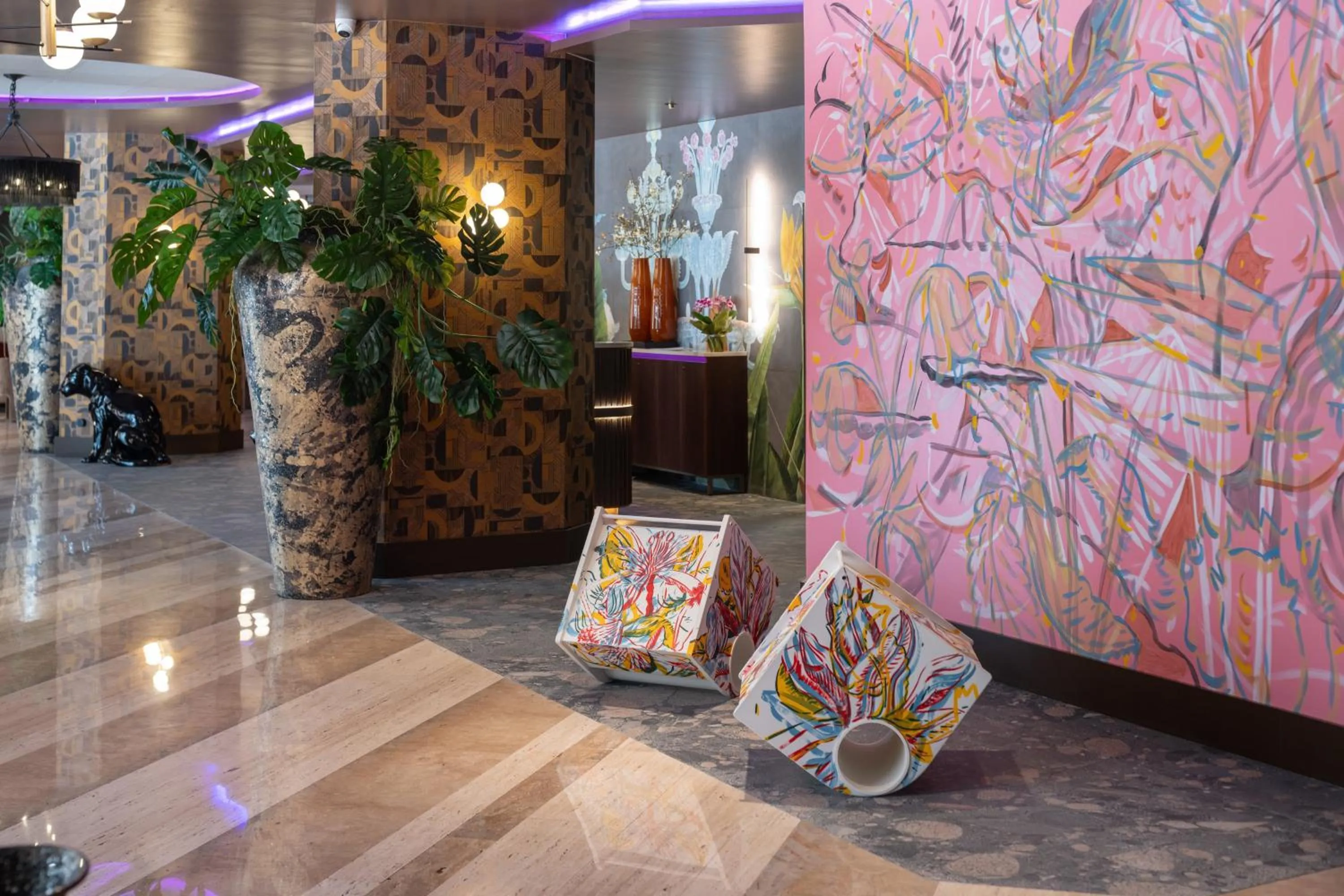 Lobby or reception in NYX Hotel Rome by Leonardo Hotels
