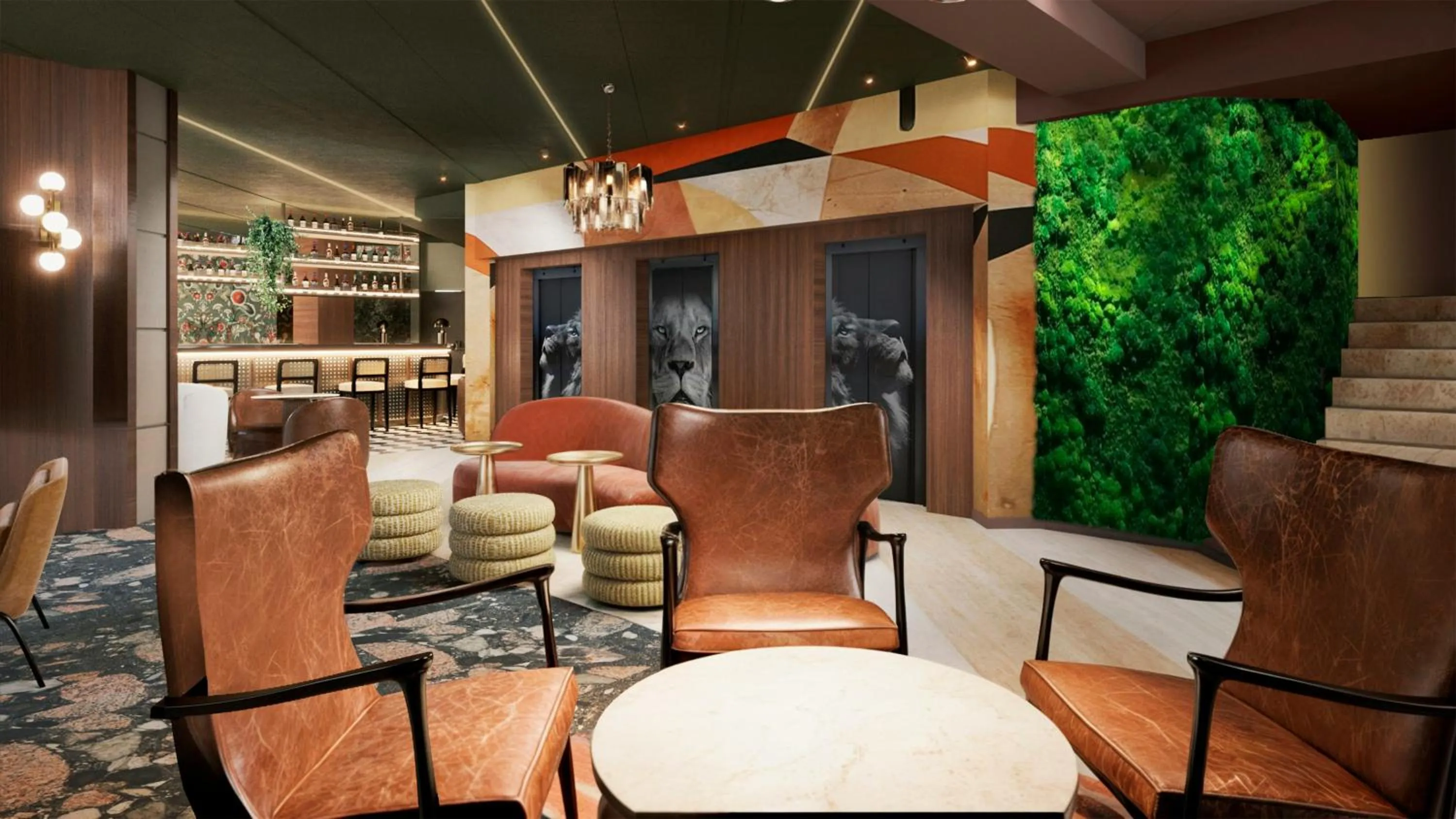 Lobby or reception in NYX Hotel Rome by Leonardo Hotels