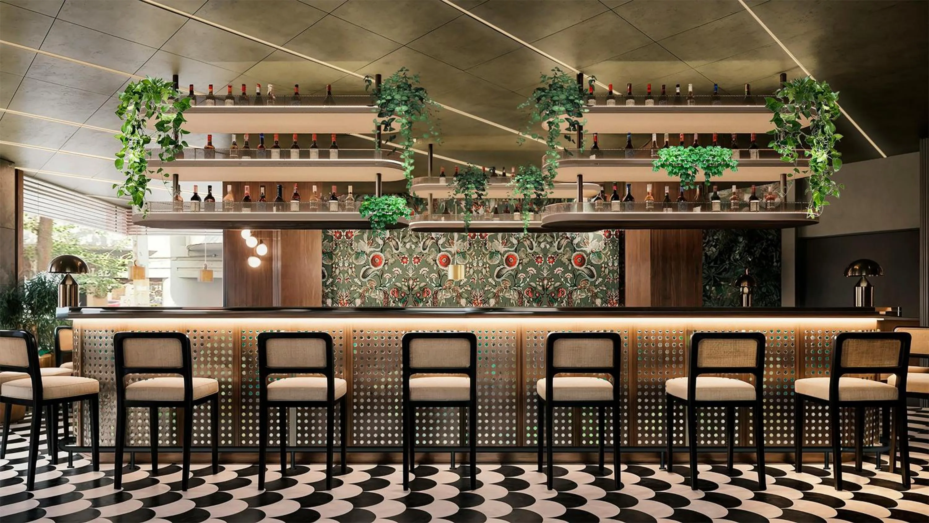 Lounge or bar in NYX Hotel Rome by Leonardo Hotels