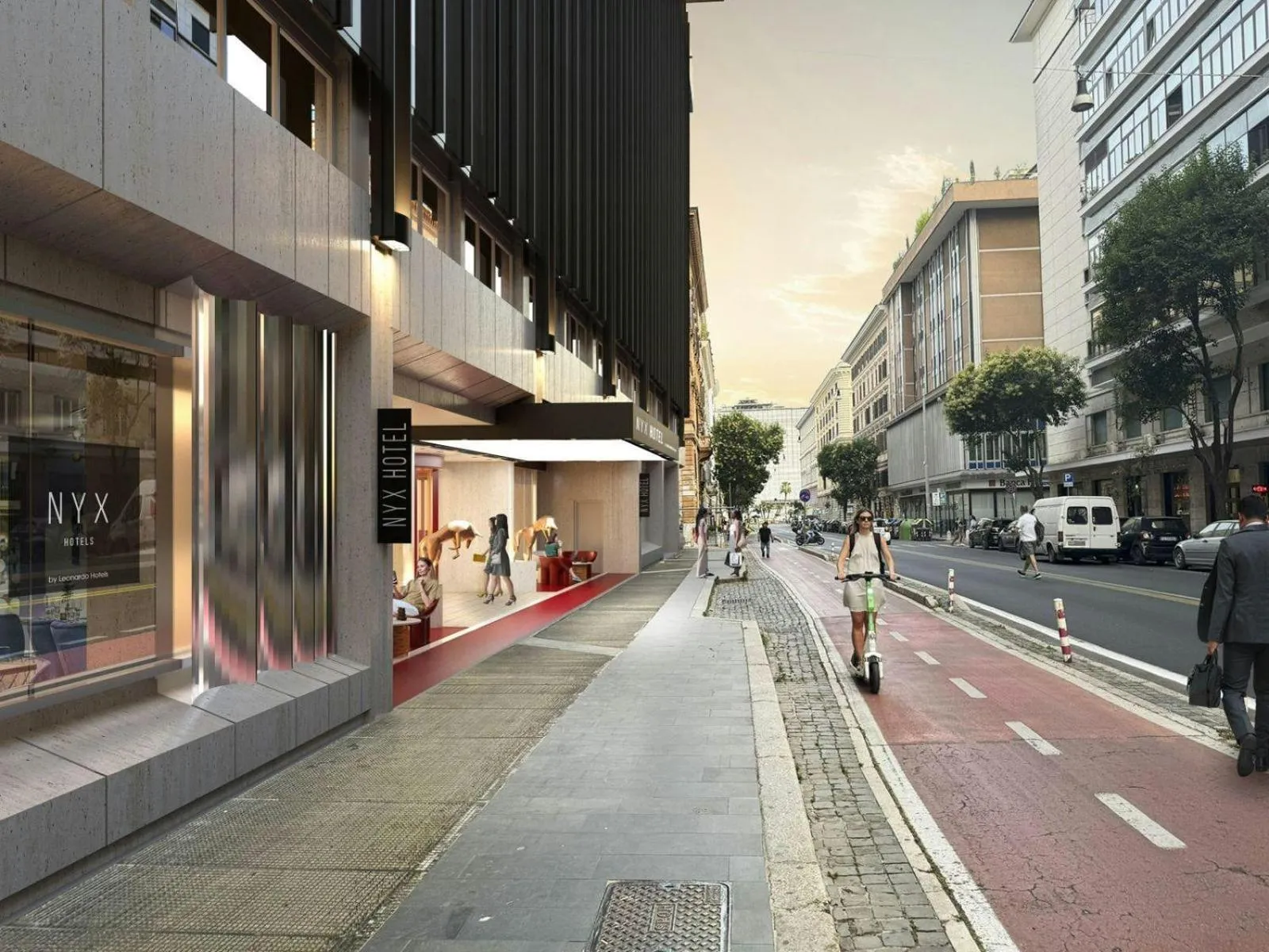 Property building in NYX Hotel Rome by Leonardo Hotels
